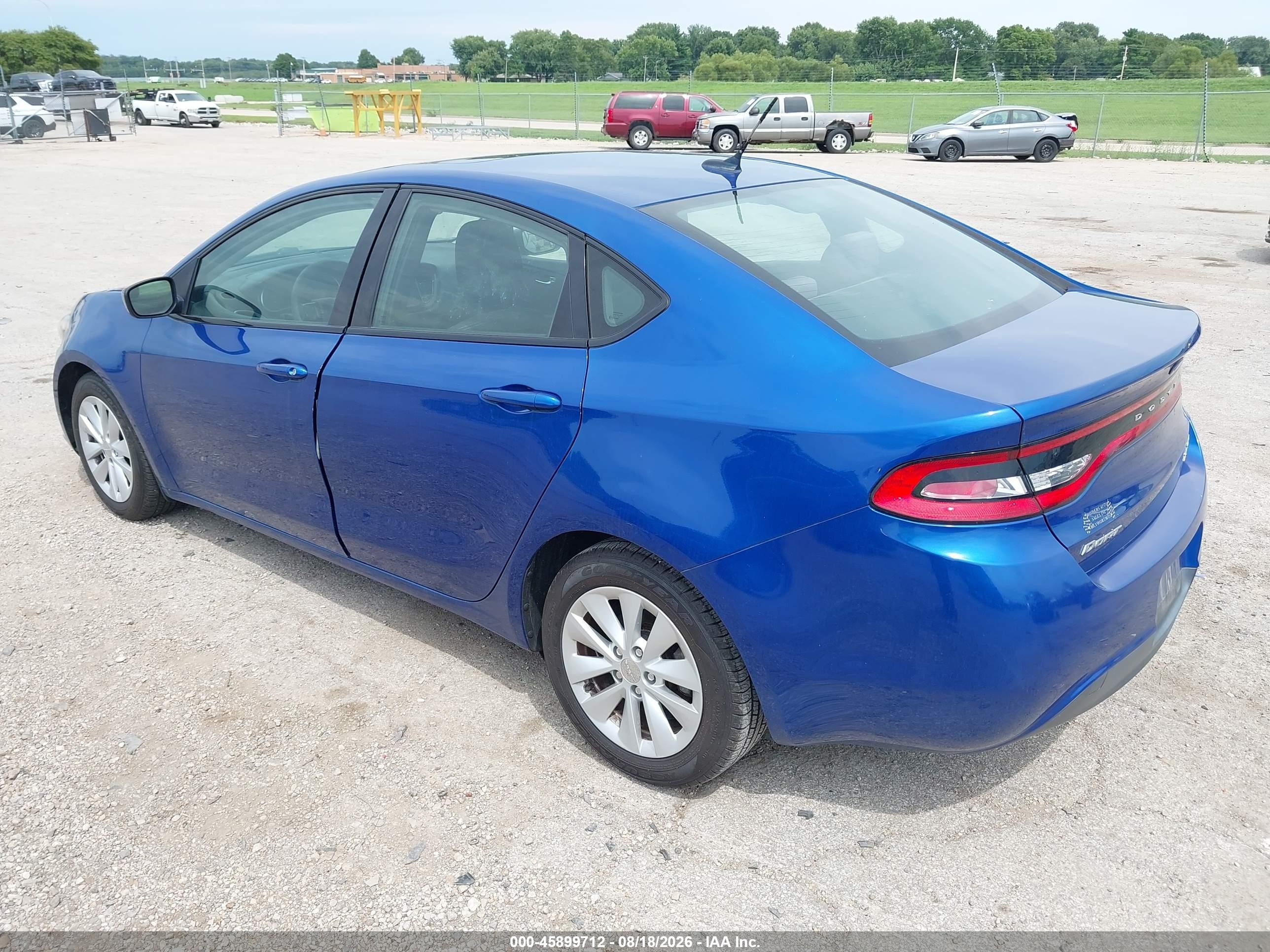 2014 Dodge Dart Sxt Синий vin: 1C3CDFBB0ED677329