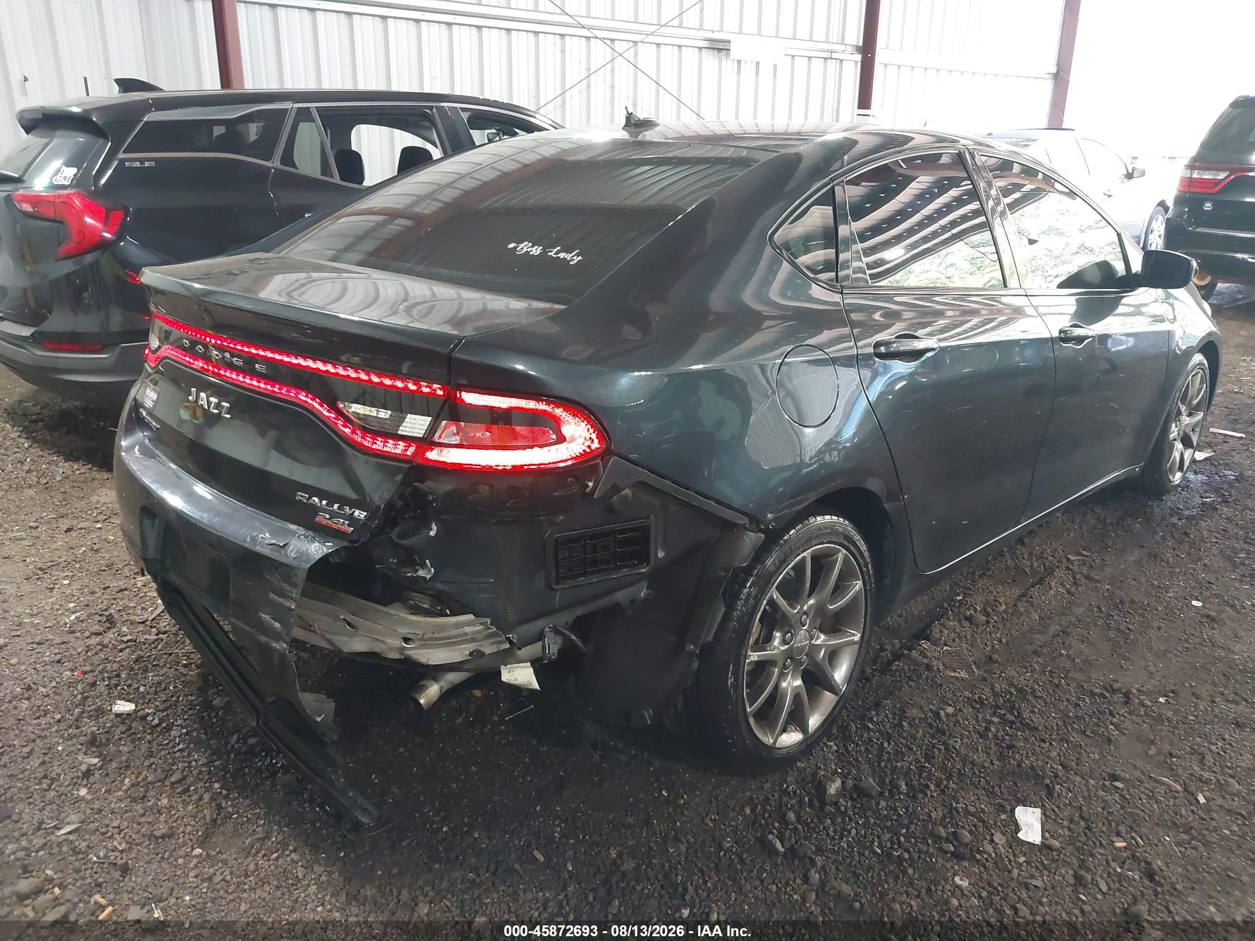2014 Dodge Dart Sxt Синий vin: 1C3CDFBB0ED721409
