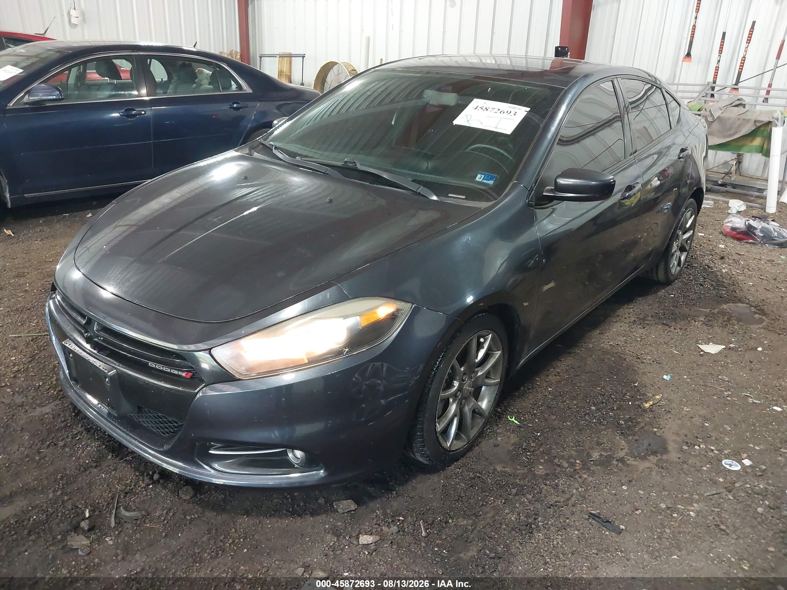 2014 Dodge Dart Sxt Синий vin: 1C3CDFBB0ED721409