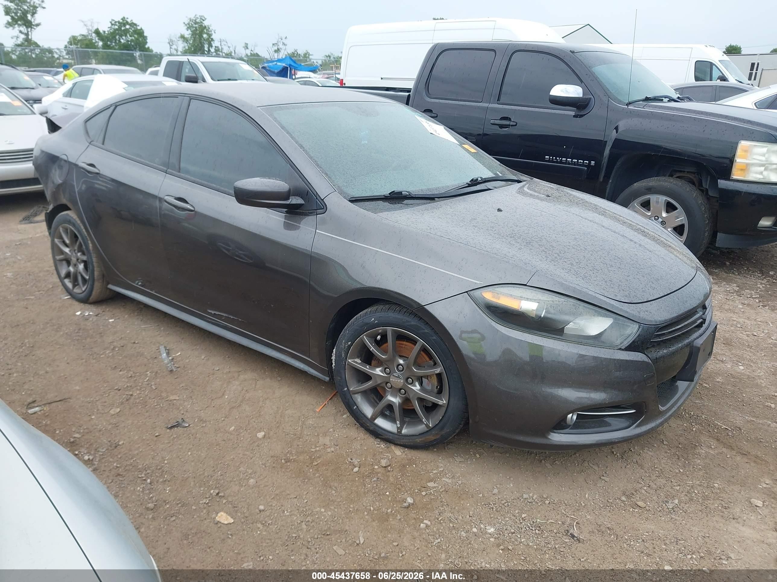 2014 Dodge Dart Sxt Gray vin: 1C3CDFBB0ED860939