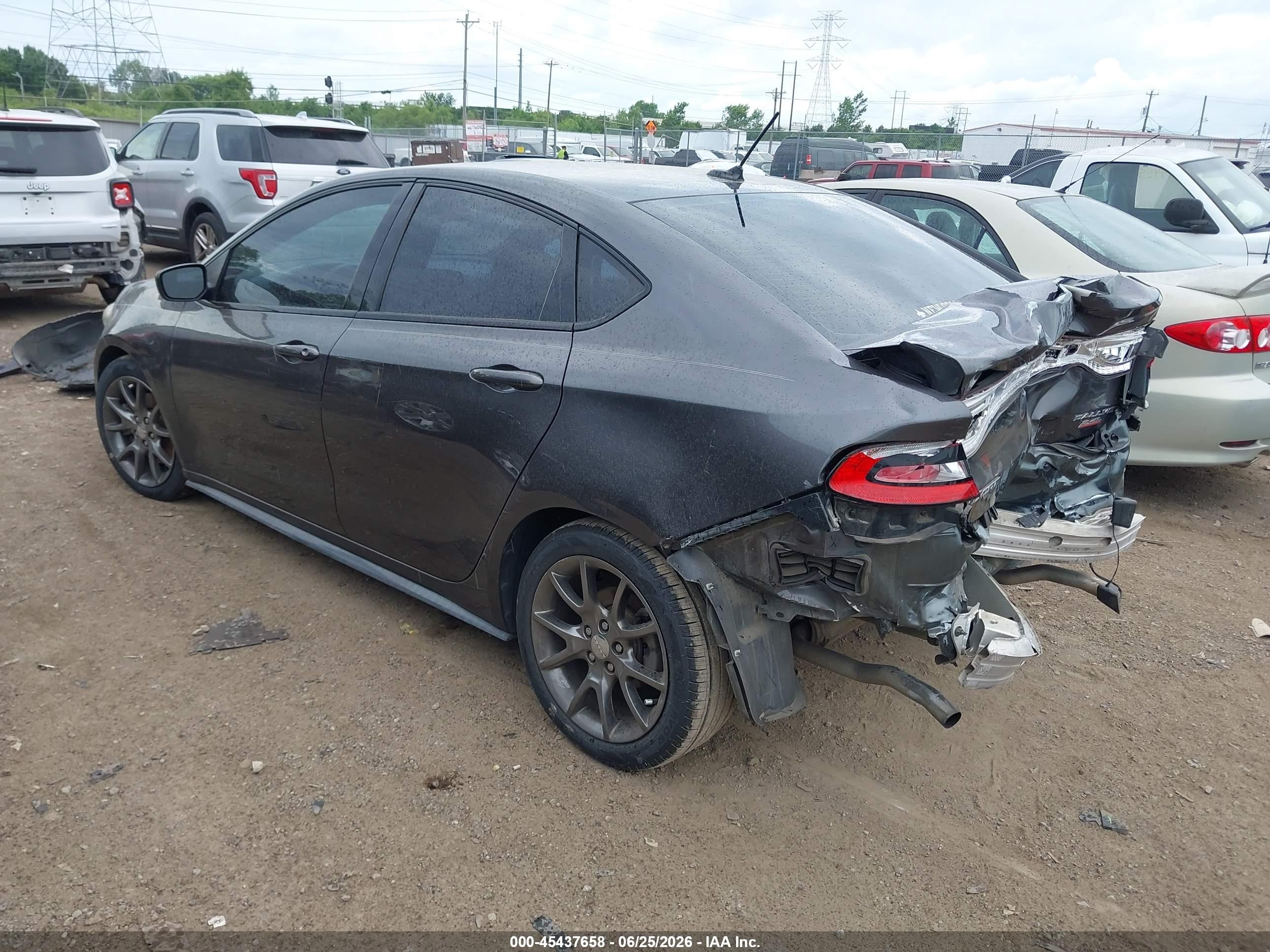 2014 Dodge Dart Sxt Gray vin: 1C3CDFBB0ED860939