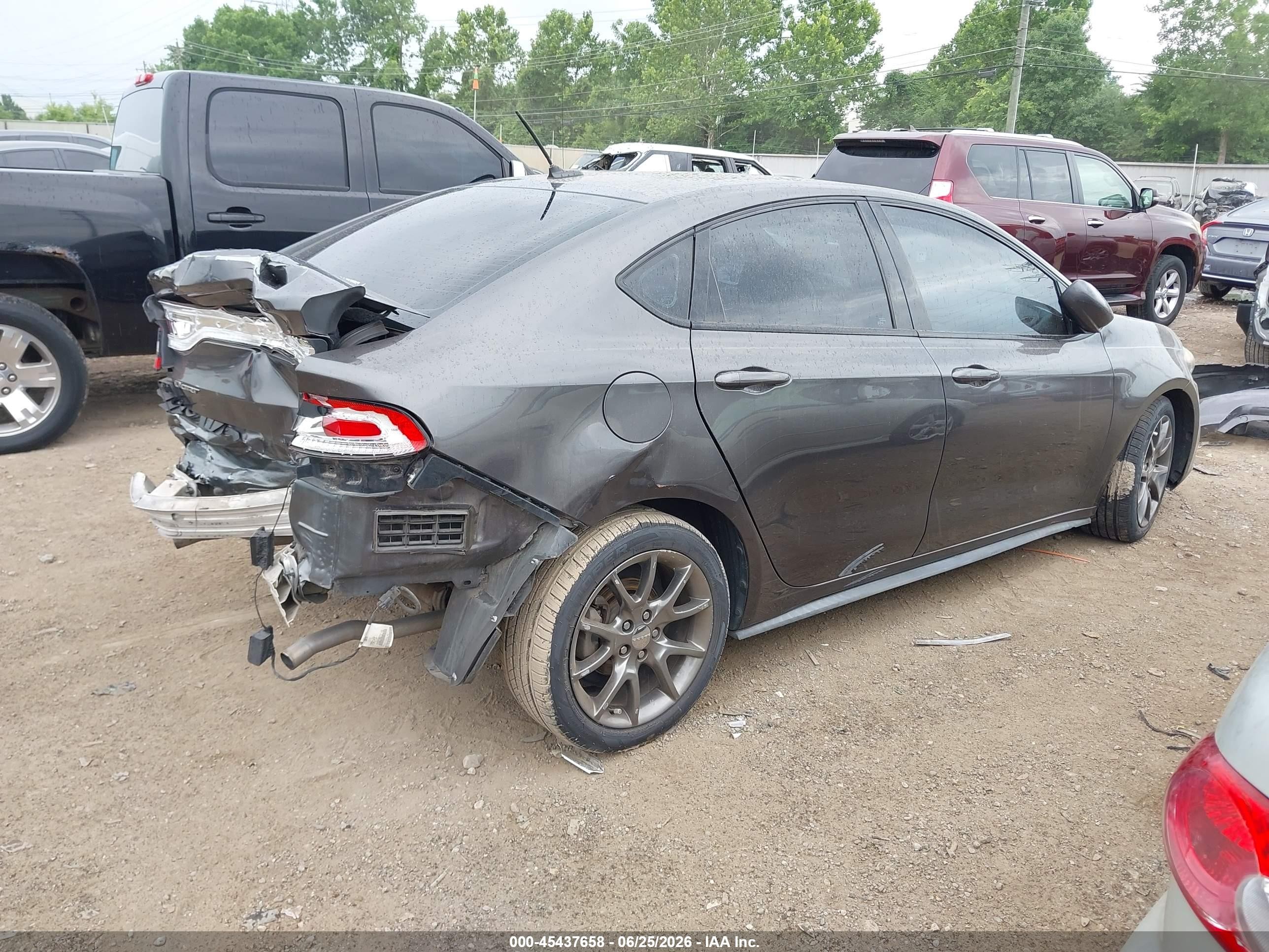 2014 Dodge Dart Sxt Gray vin: 1C3CDFBB0ED860939