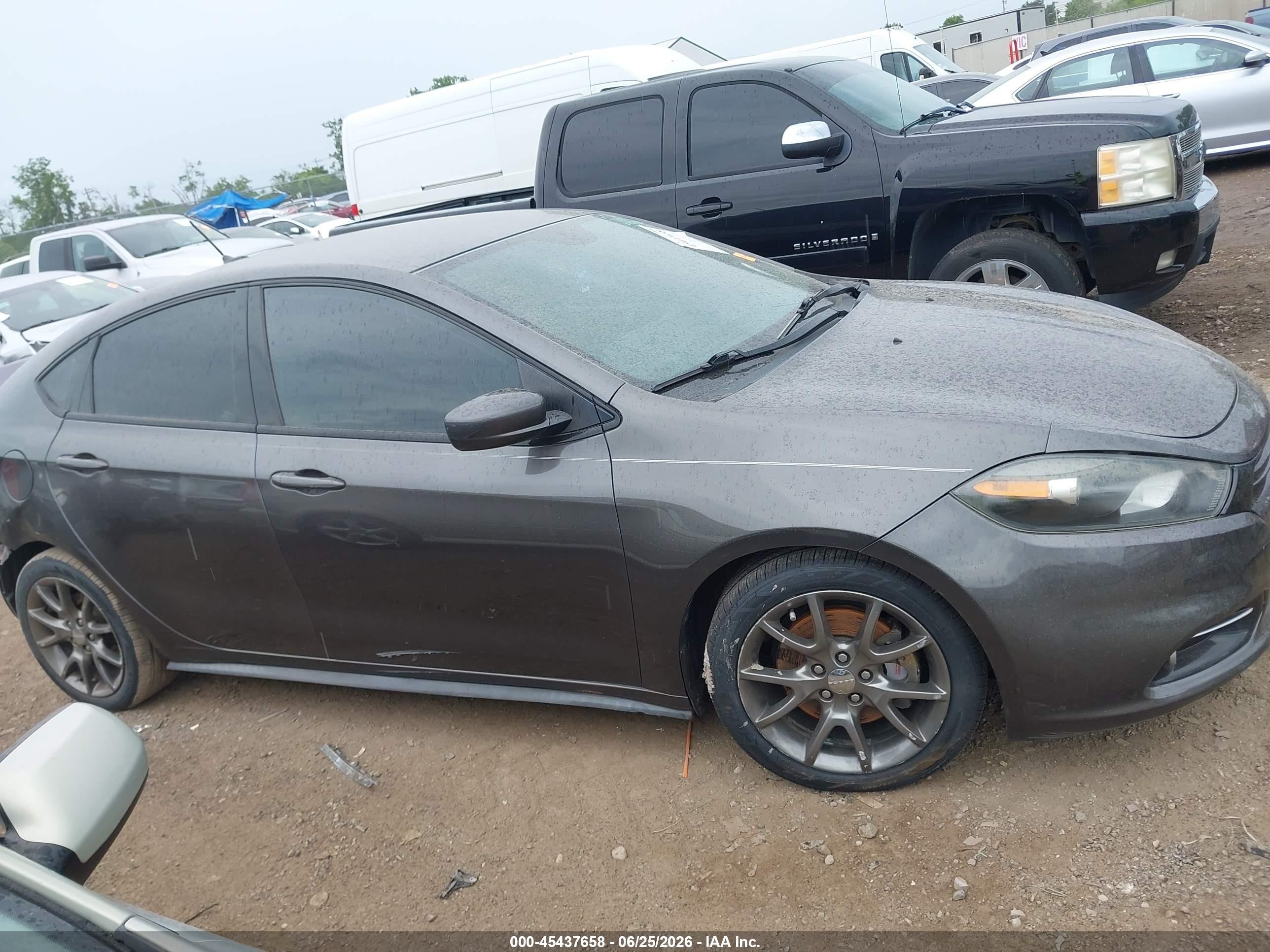 2014 Dodge Dart Sxt Gray vin: 1C3CDFBB0ED860939