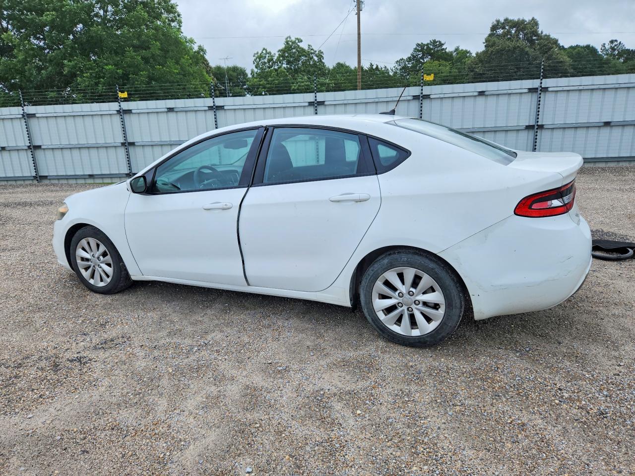 2014 Dodge Dart Sxt White vin: 1C3CDFBB0ED877563