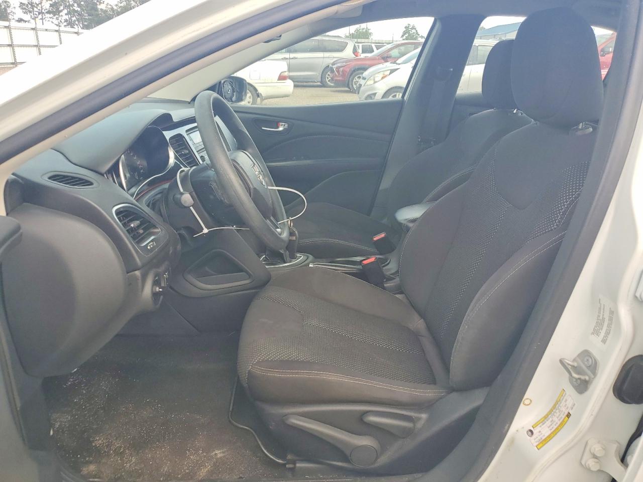 2014 Dodge Dart Sxt White vin: 1C3CDFBB0ED877563