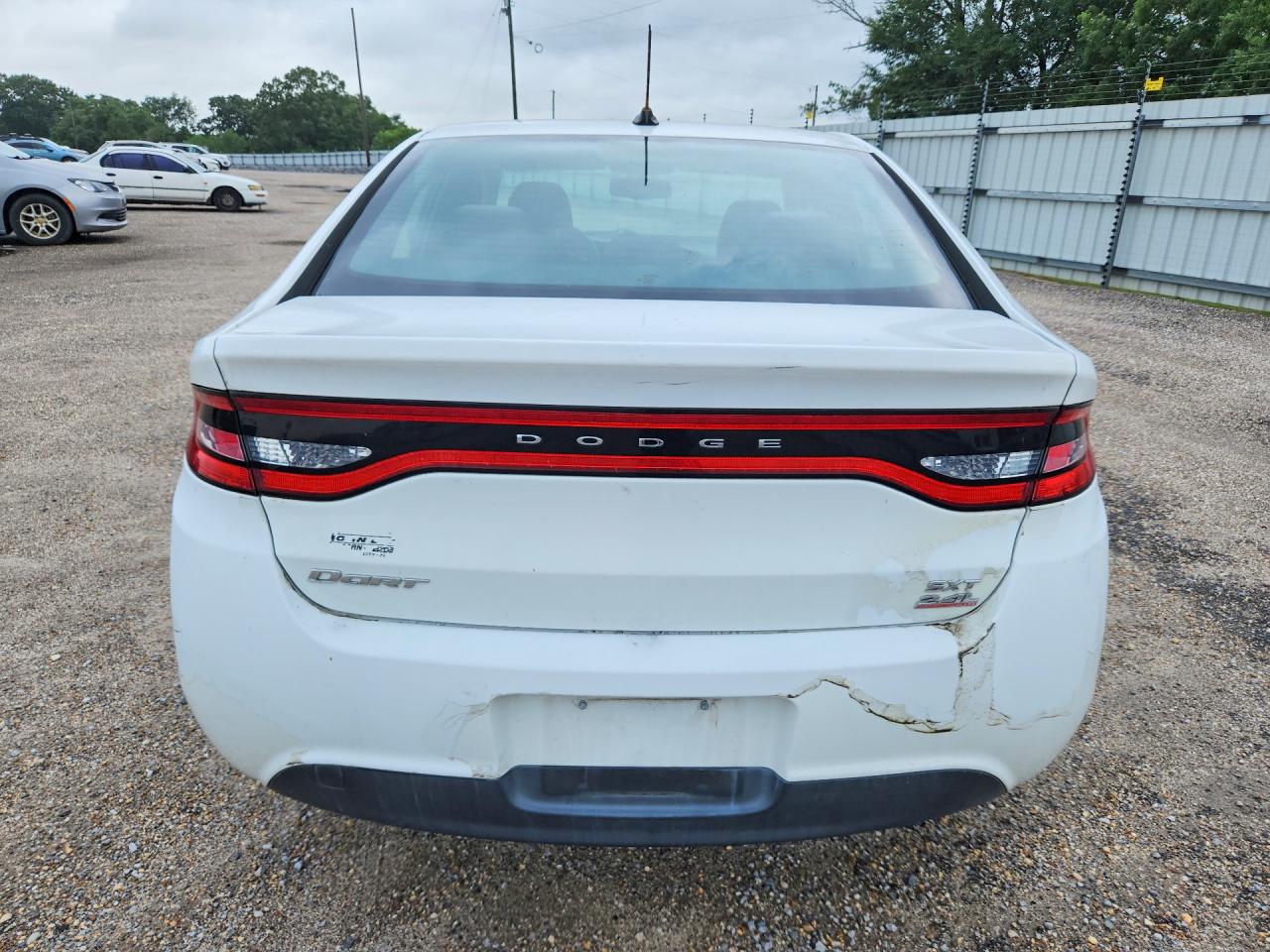 2014 Dodge Dart Sxt White vin: 1C3CDFBB0ED877563