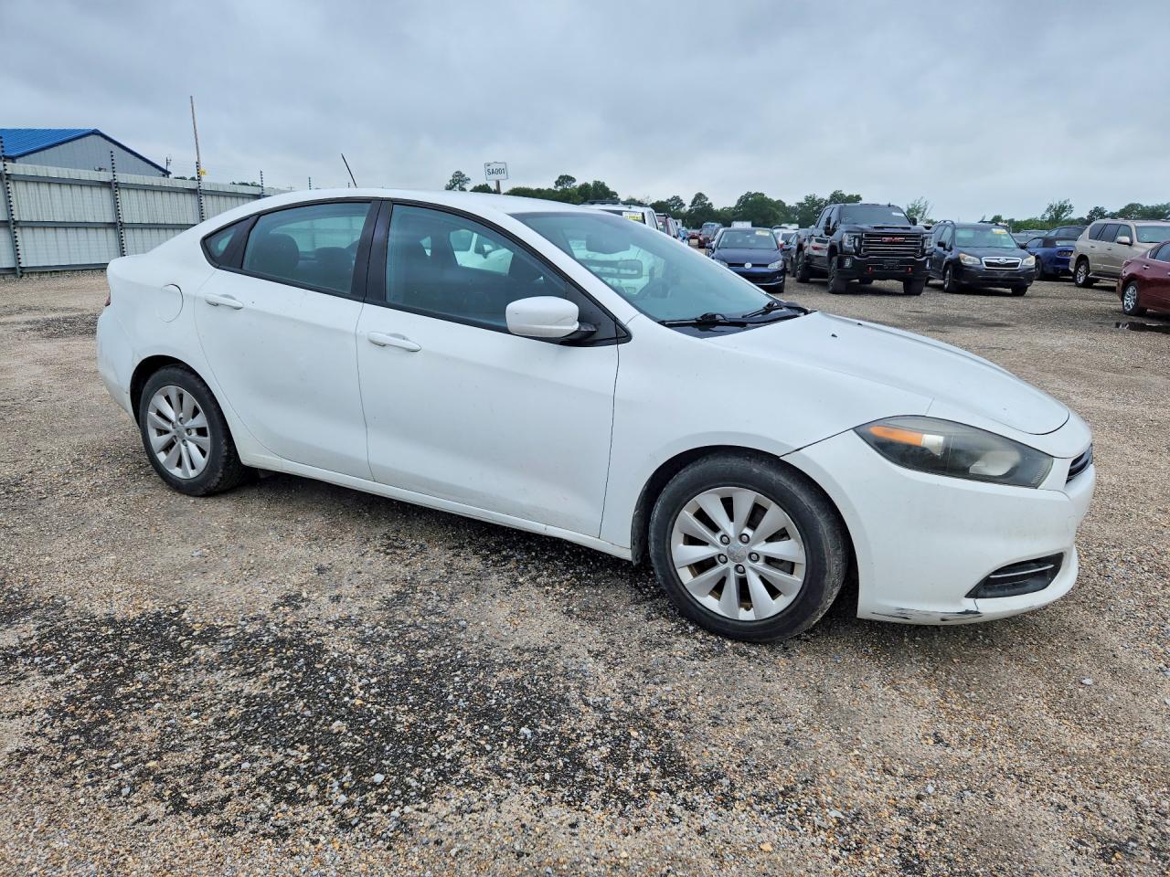 2014 Dodge Dart Sxt White vin: 1C3CDFBB0ED877563
