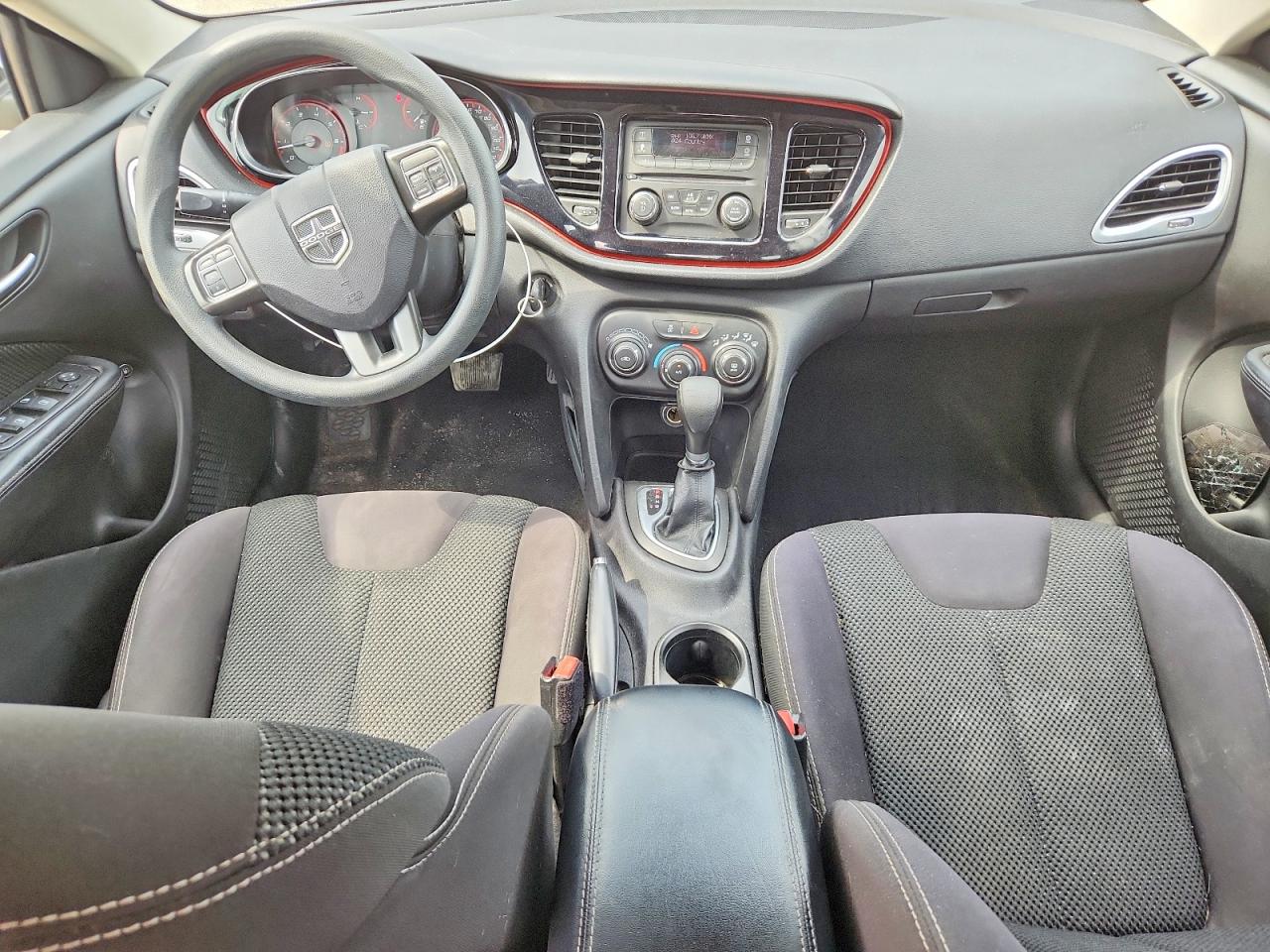 2014 Dodge Dart Sxt White vin: 1C3CDFBB0ED877563