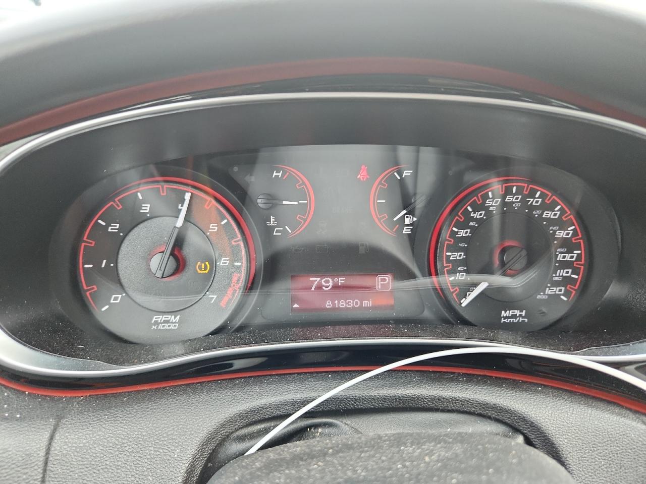 2014 Dodge Dart Sxt White vin: 1C3CDFBB0ED877563 Damage: Warning - Tire Pressure, On, Unacceptable
