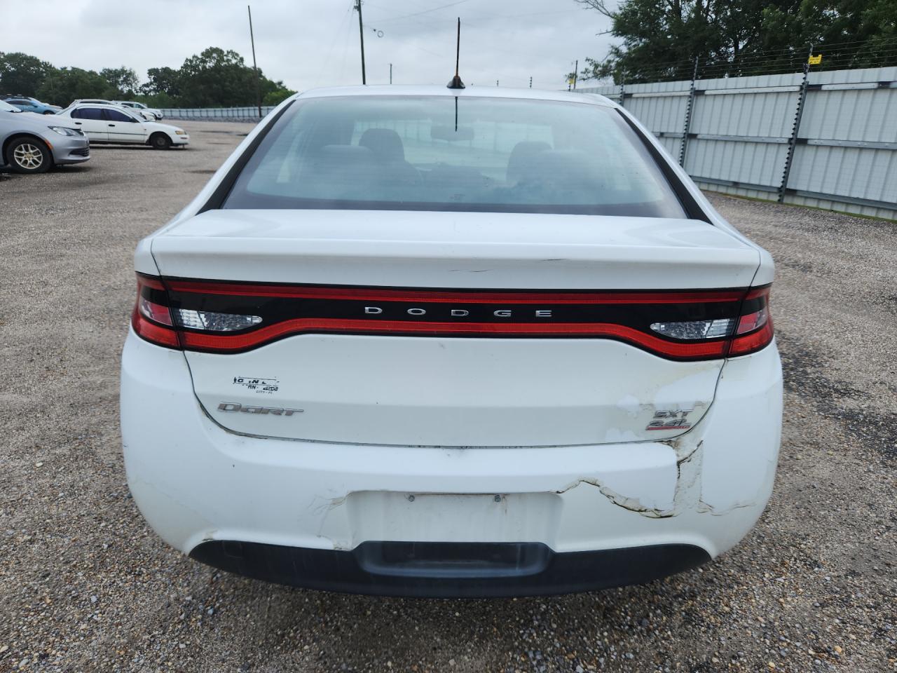 2014 Dodge Dart Sxt White vin: 1C3CDFBB0ED877563 Damage: Deck Lid, Multiple Scratches Heavy, 3