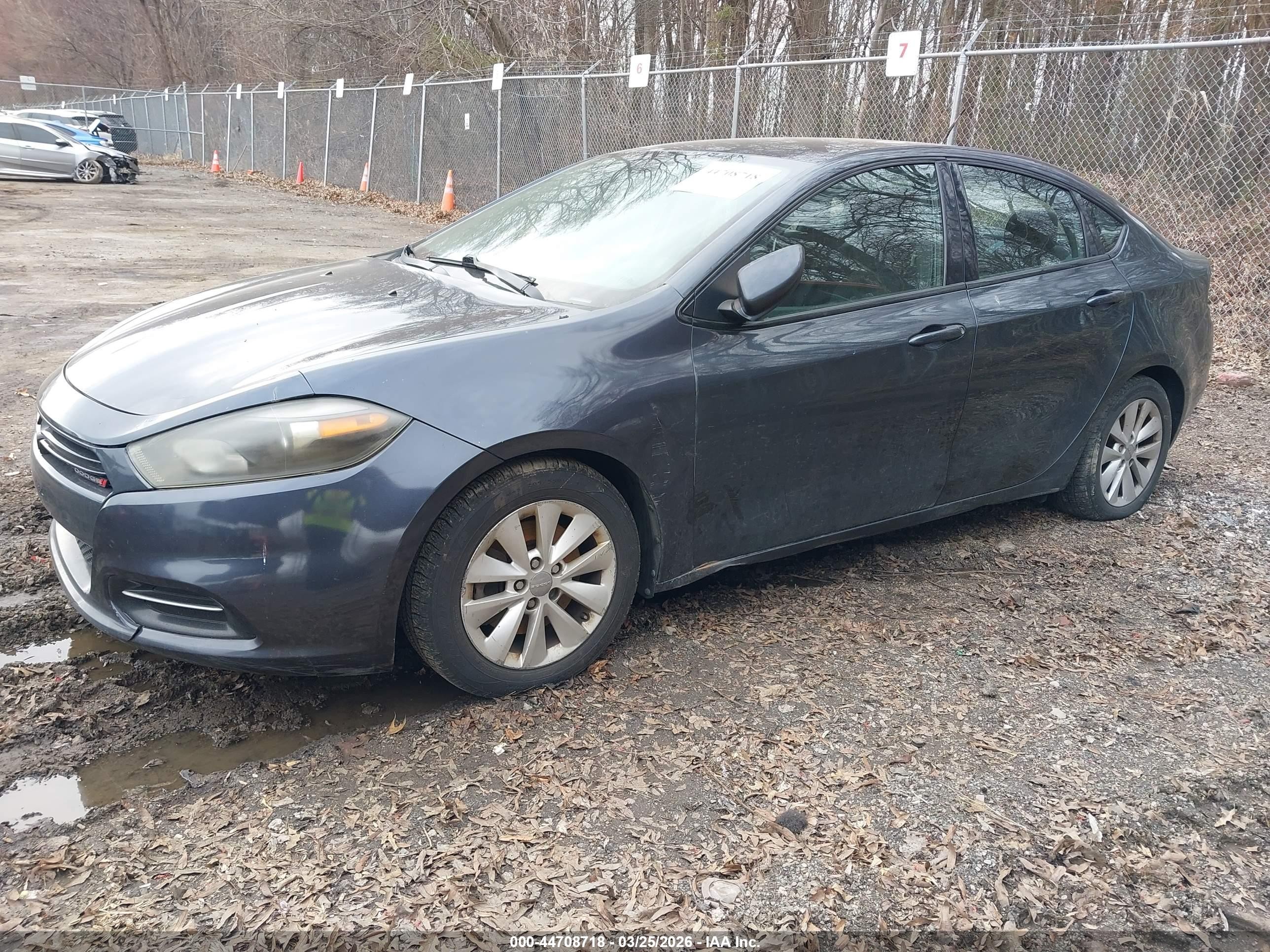 2014 Dodge Dart Sxt Gray vin: 1C3CDFBB0ED901795