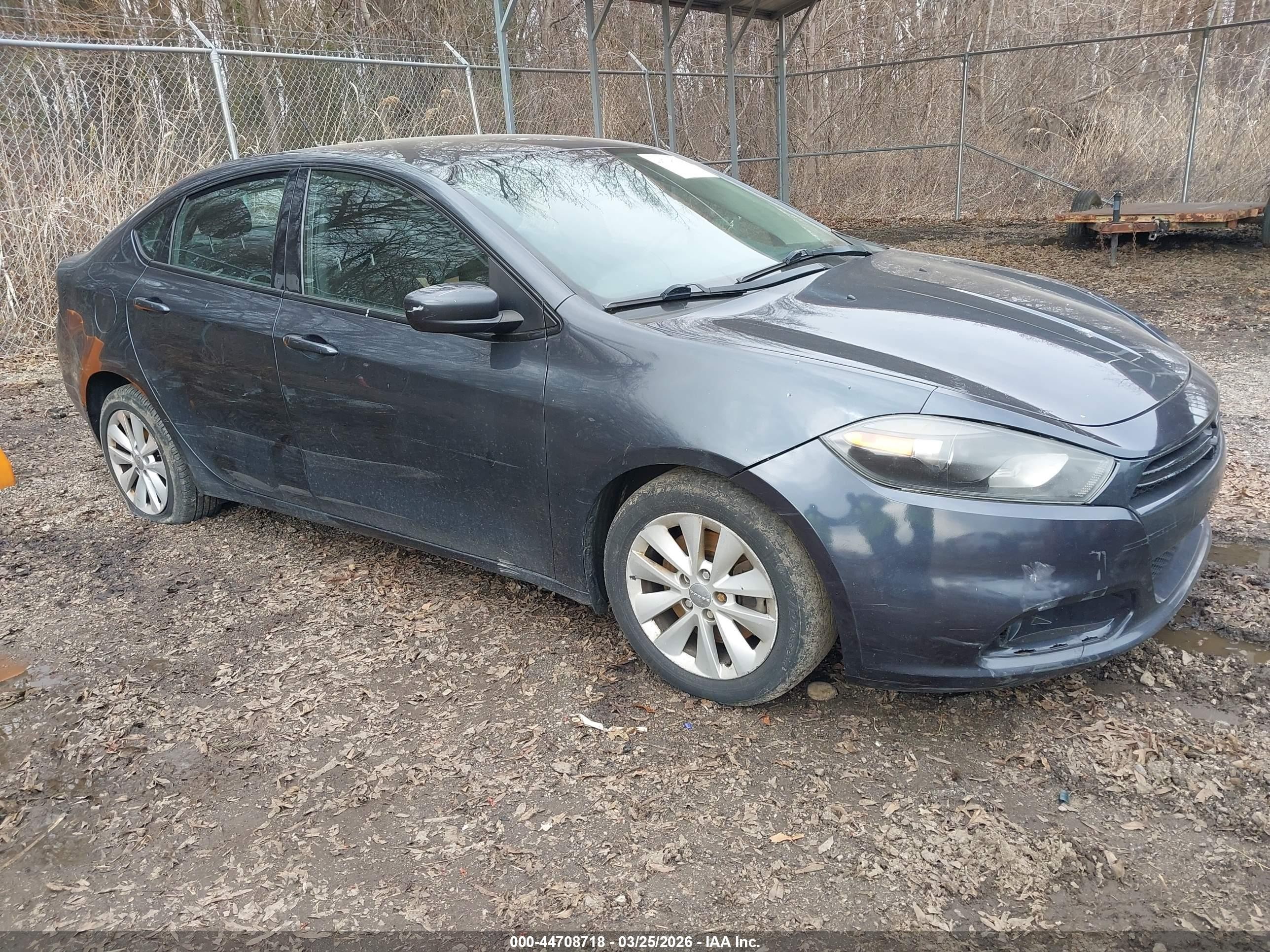 2014 Dodge Dart Sxt Gray vin: 1C3CDFBB0ED901795