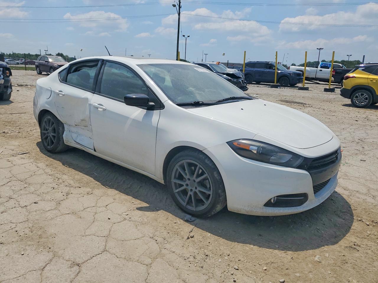 2014 Dodge Dart Sxt White vin: 1C3CDFBB0ED906687