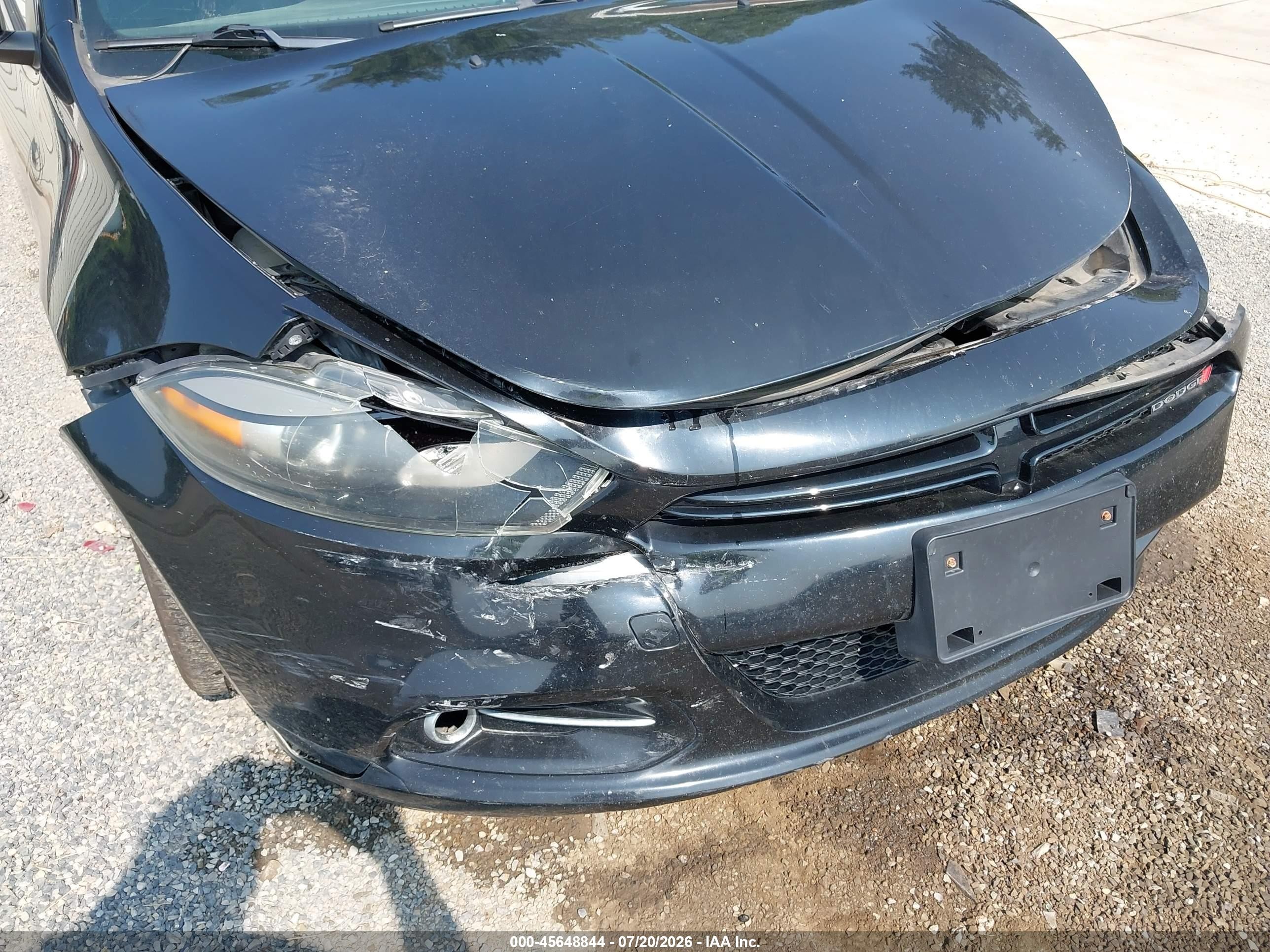 2014 Dodge Dart Sxt Black vin: 1C3CDFBB0ED914742