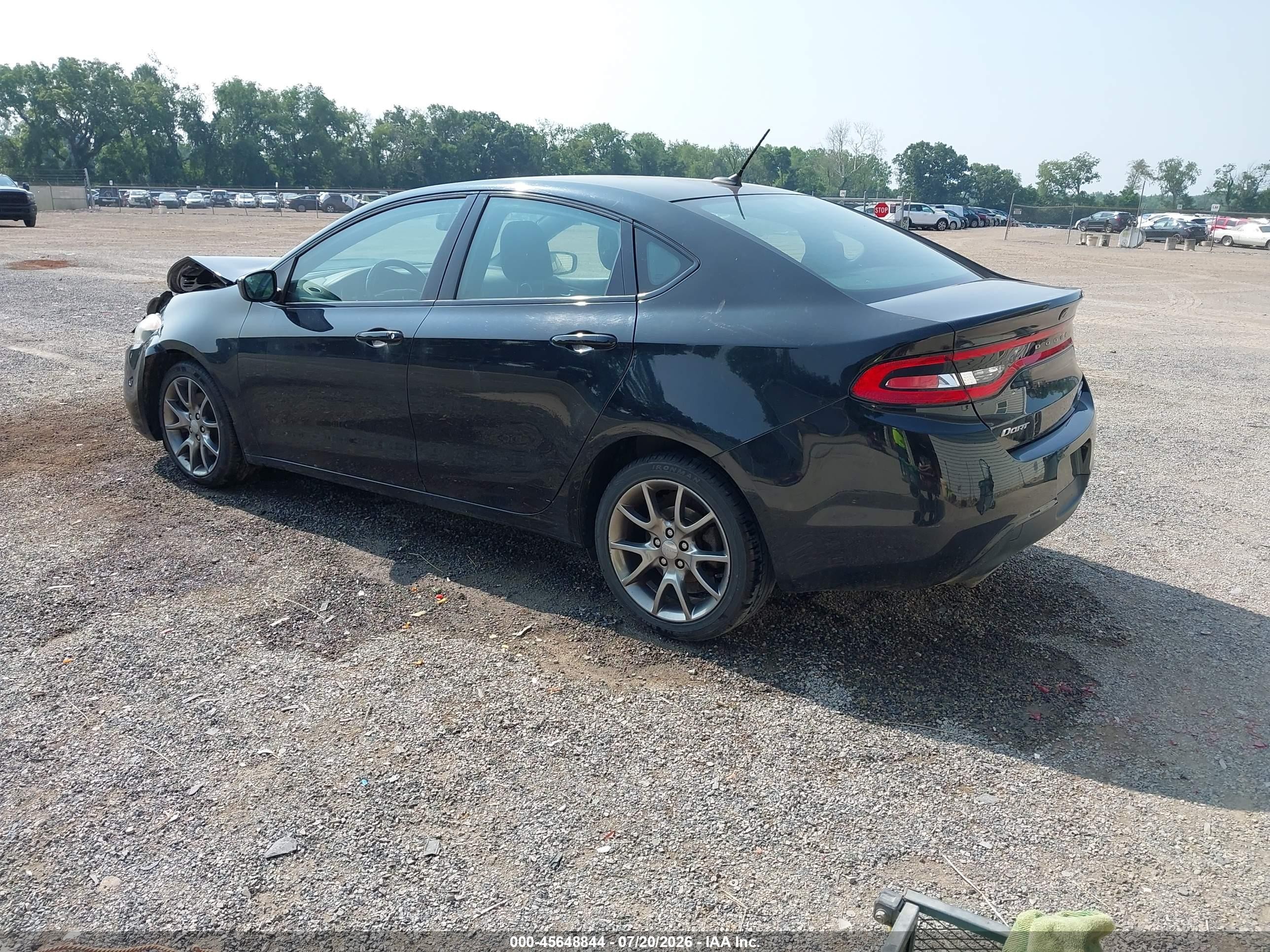 2014 Dodge Dart Sxt Black vin: 1C3CDFBB0ED914742