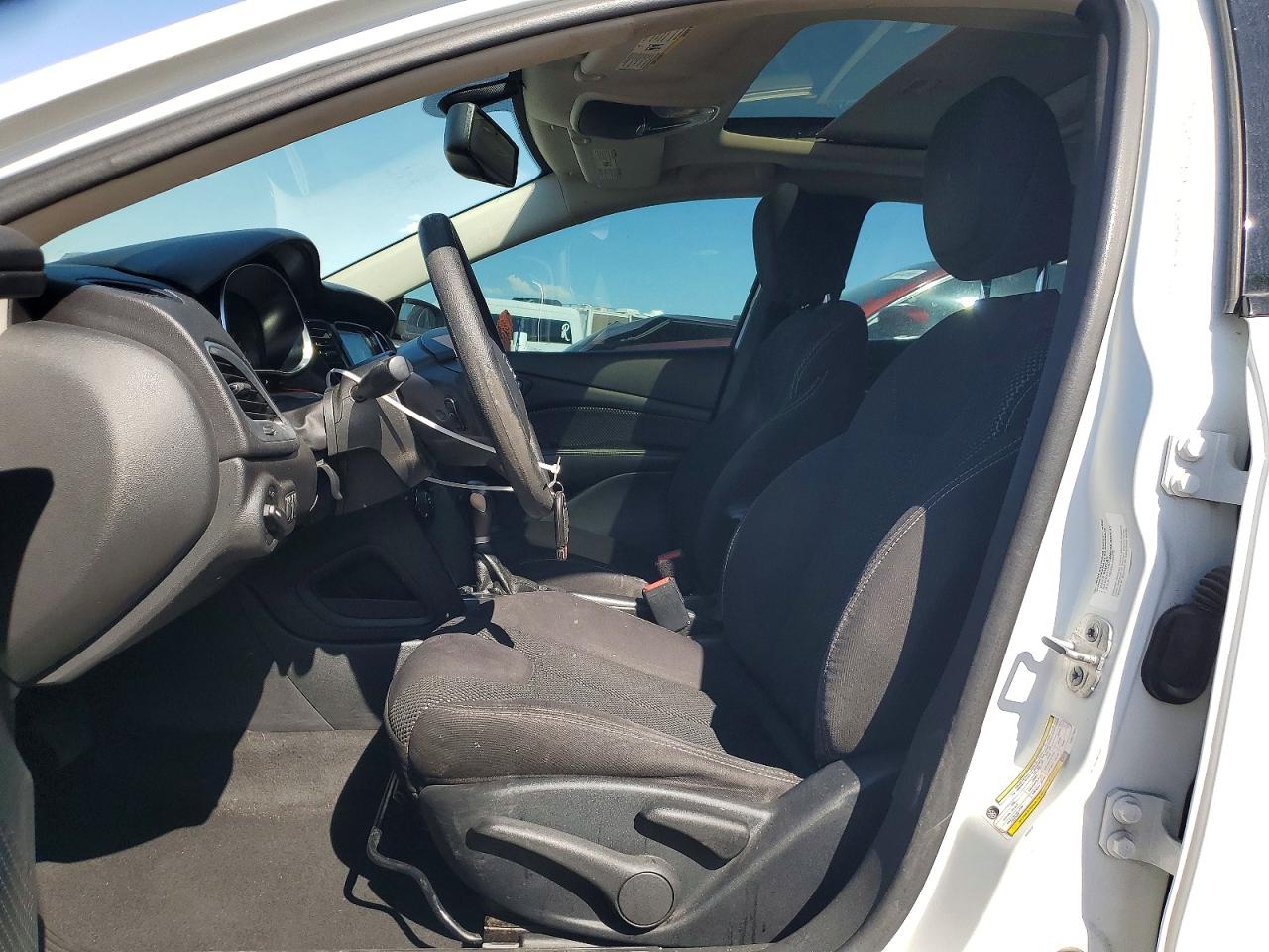 2014 Dodge Dart Sxt White vin: 1C3CDFBB0ED917690