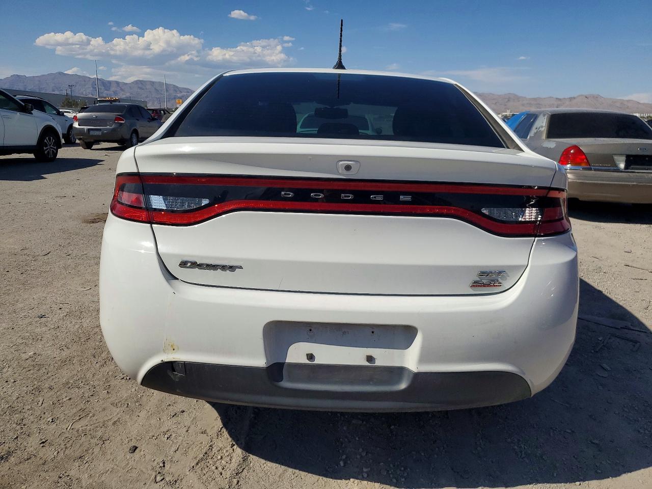 2014 Dodge Dart Sxt White vin: 1C3CDFBB0ED917690