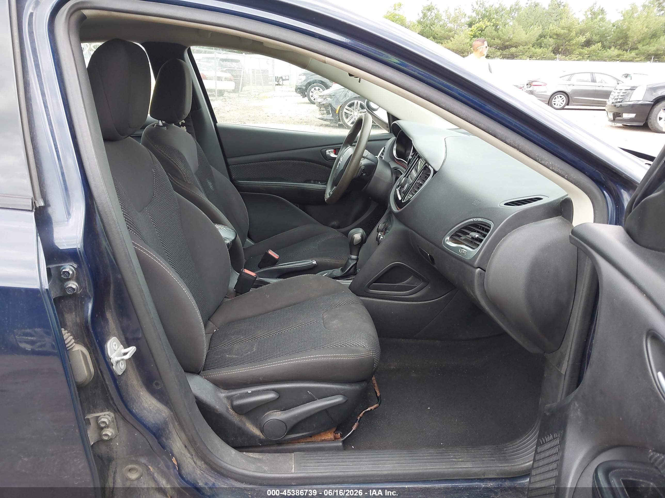 2015 Dodge Dart Sxt Dark Blue vin: 1C3CDFBB0FD144432