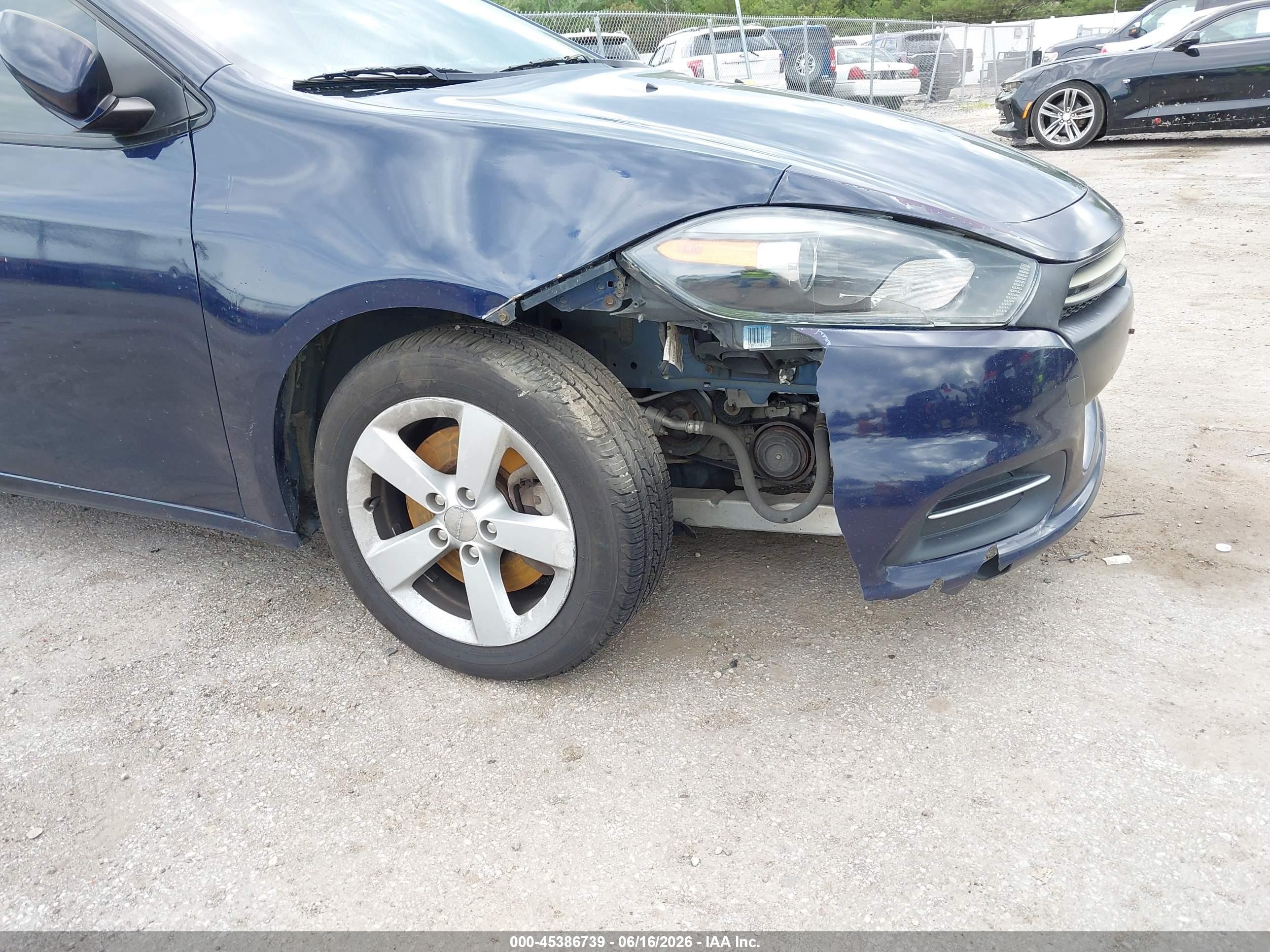 2015 Dodge Dart Sxt Dark Blue vin: 1C3CDFBB0FD144432