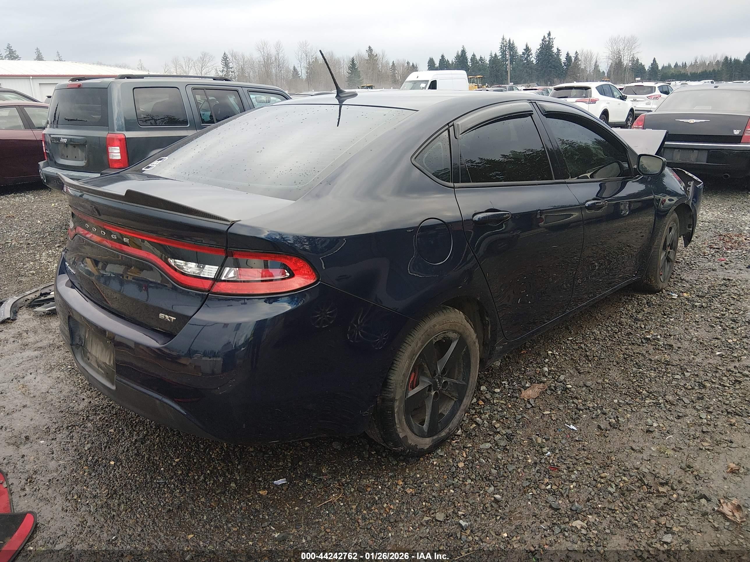 2015 Dodge Dart Sxt Blue vin: 1C3CDFBB0FD200188
