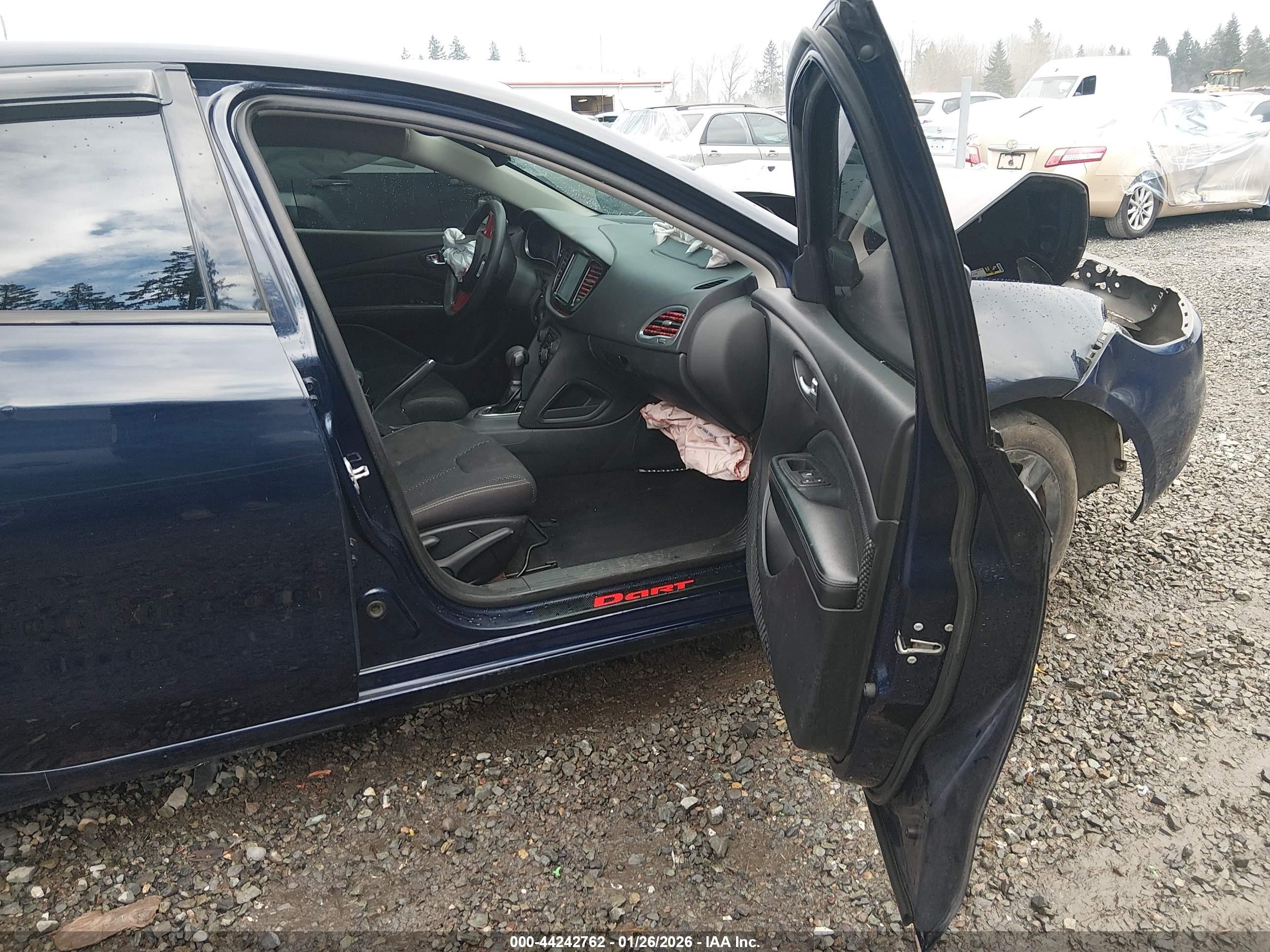 2015 Dodge Dart Sxt Blue vin: 1C3CDFBB0FD200188