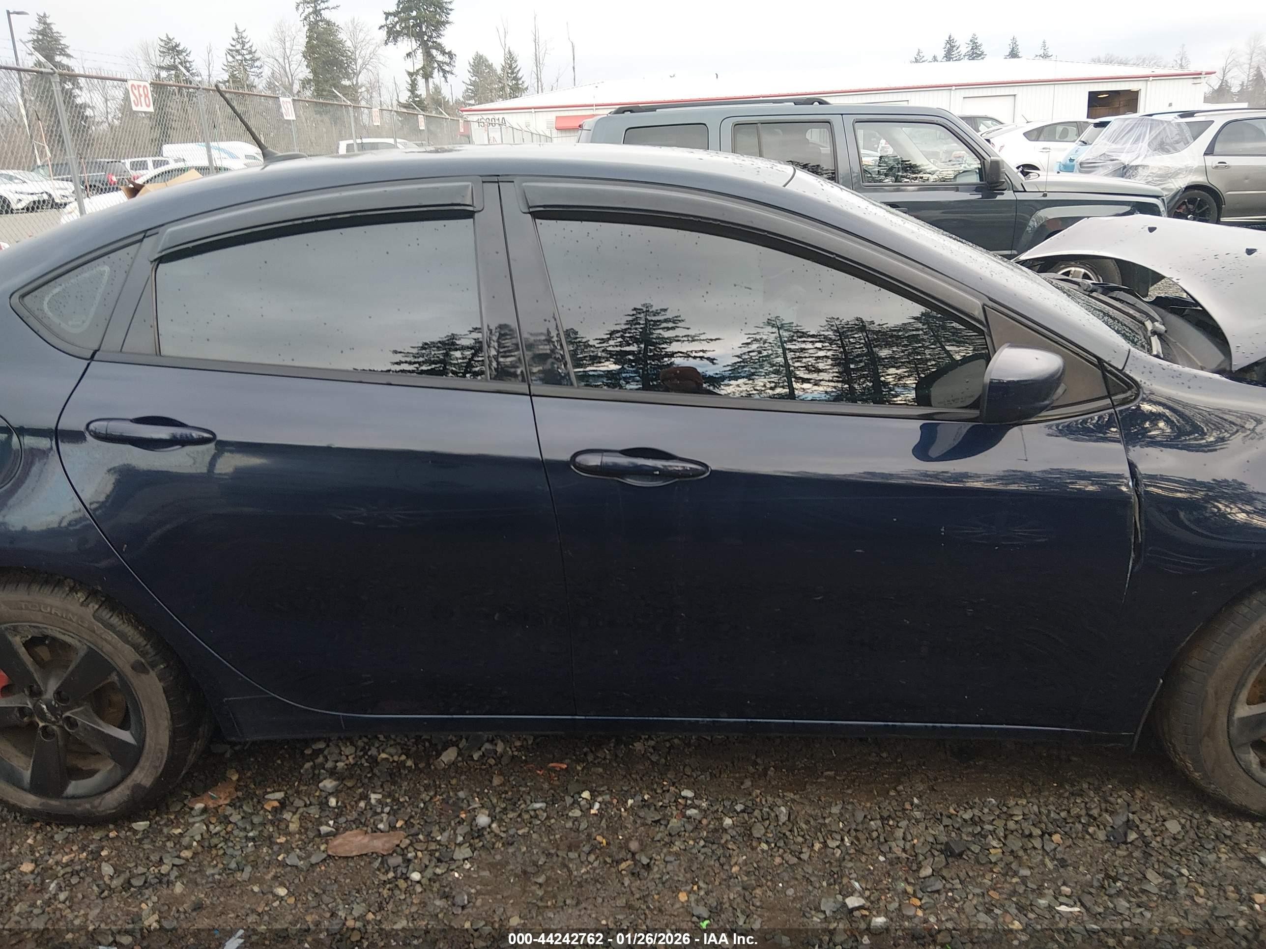 2015 Dodge Dart Sxt Blue vin: 1C3CDFBB0FD200188