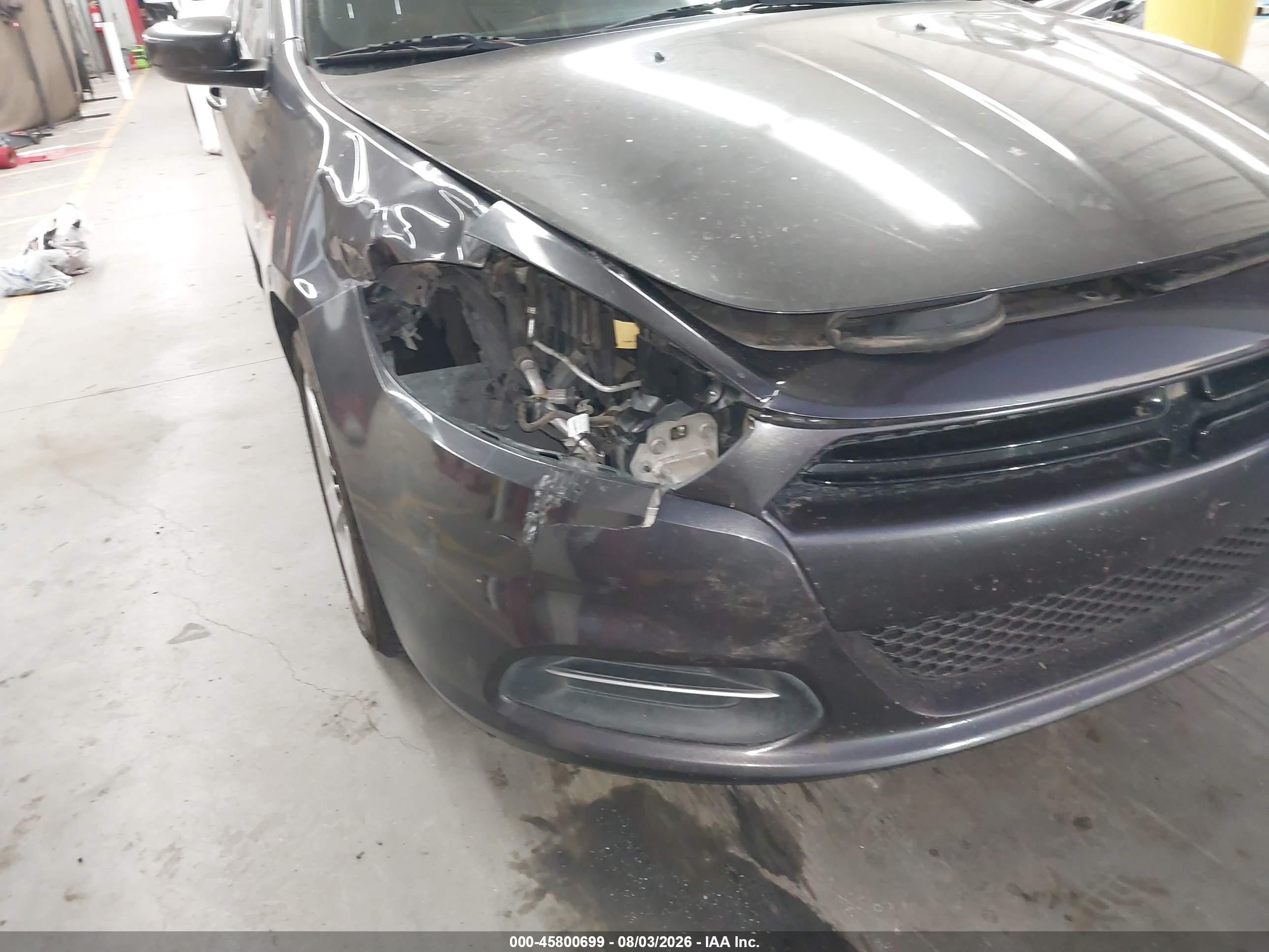 2015 Dodge Dart Sxt Gray vin: 1C3CDFBB0FD238407
