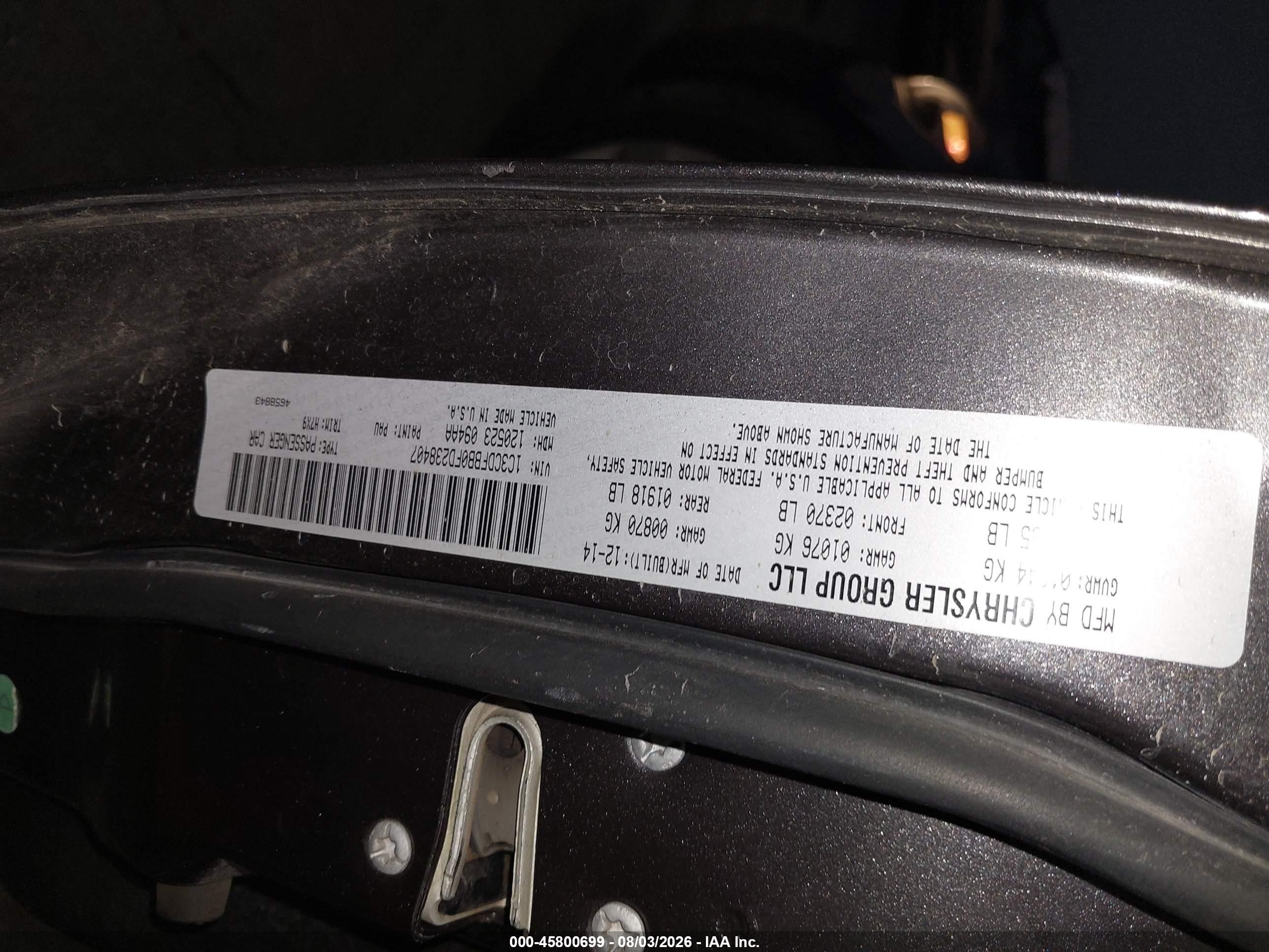 2015 Dodge Dart Sxt Gray vin: 1C3CDFBB0FD238407