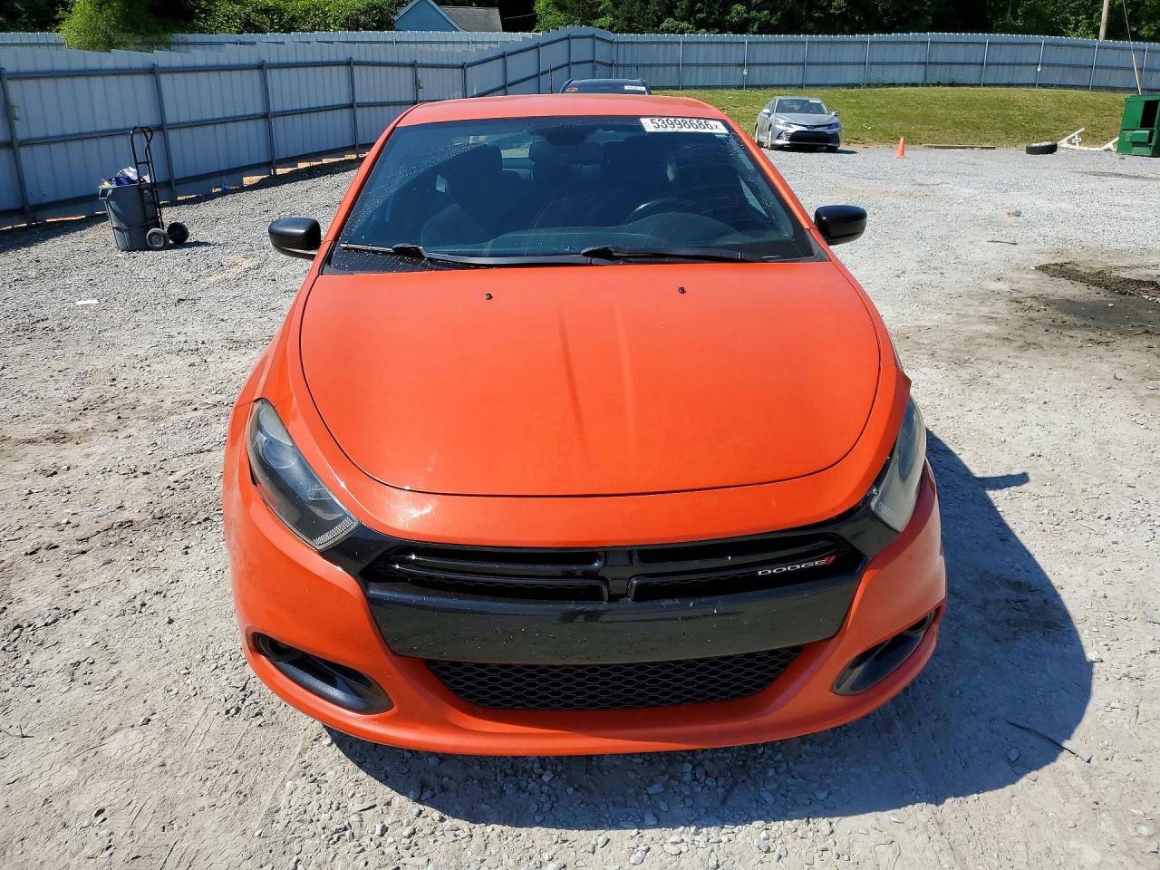 2015 Dodge Dart Sxt Оранжевый vin: 1C3CDFBB0FD298560