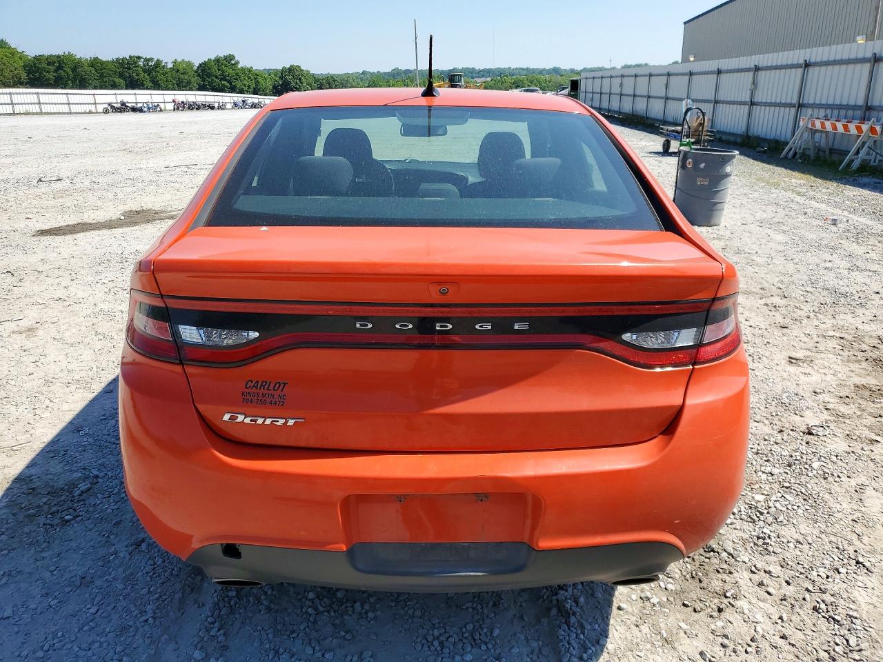 2015 Dodge Dart Sxt Оранжевый vin: 1C3CDFBB0FD298560