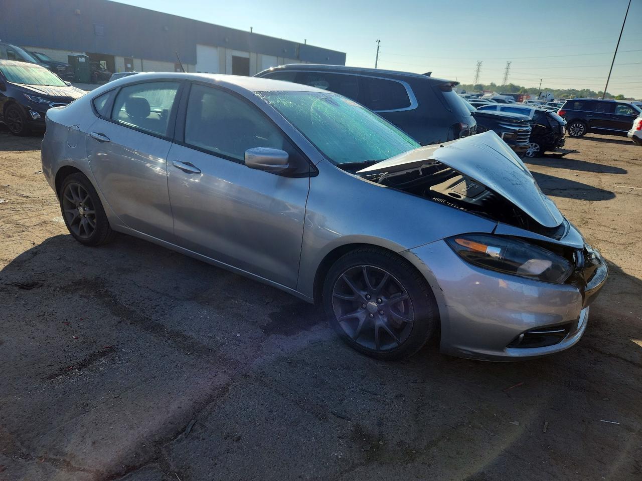 2015 Dodge Dart Sxt Серебряный vin: 1C3CDFBB0FD346204