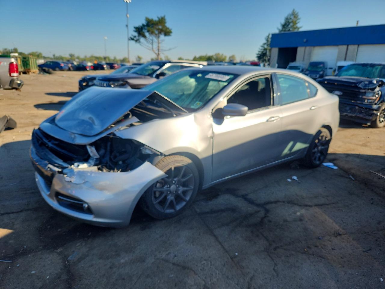 2015 Dodge Dart Sxt Серебряный vin: 1C3CDFBB0FD346204