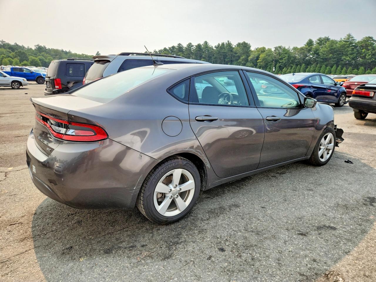 2015 Dodge Dart Sxt Gray vin: 1C3CDFBB0FD369496