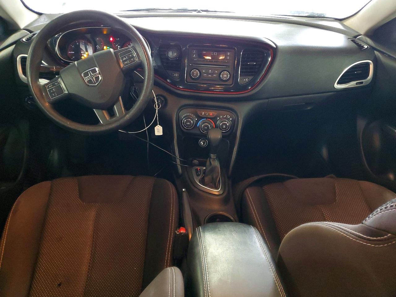 2015 Dodge Dart Sxt White vin: 1C3CDFBB0FD406501