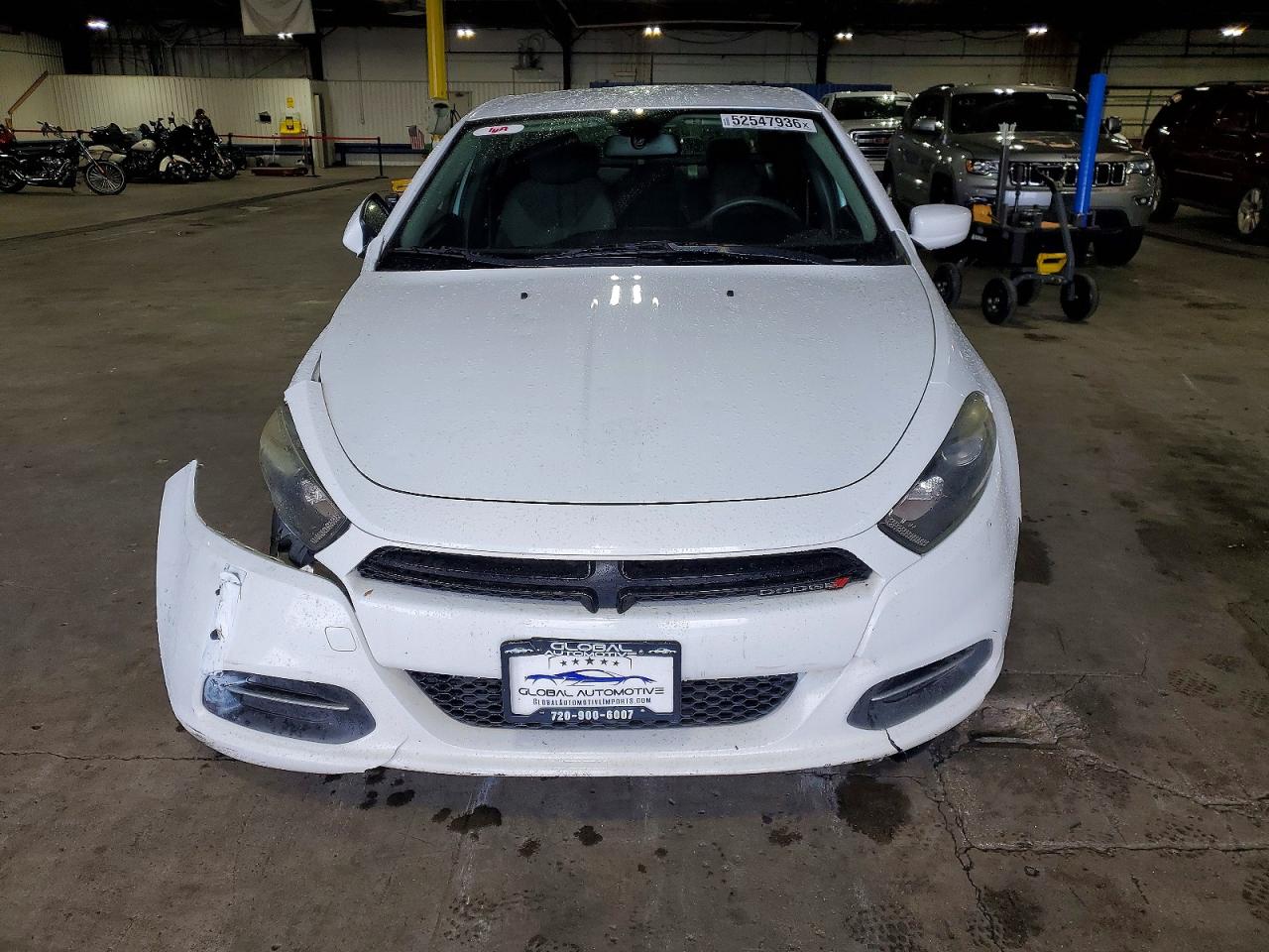 2015 Dodge Dart Sxt White vin: 1C3CDFBB0FD406501