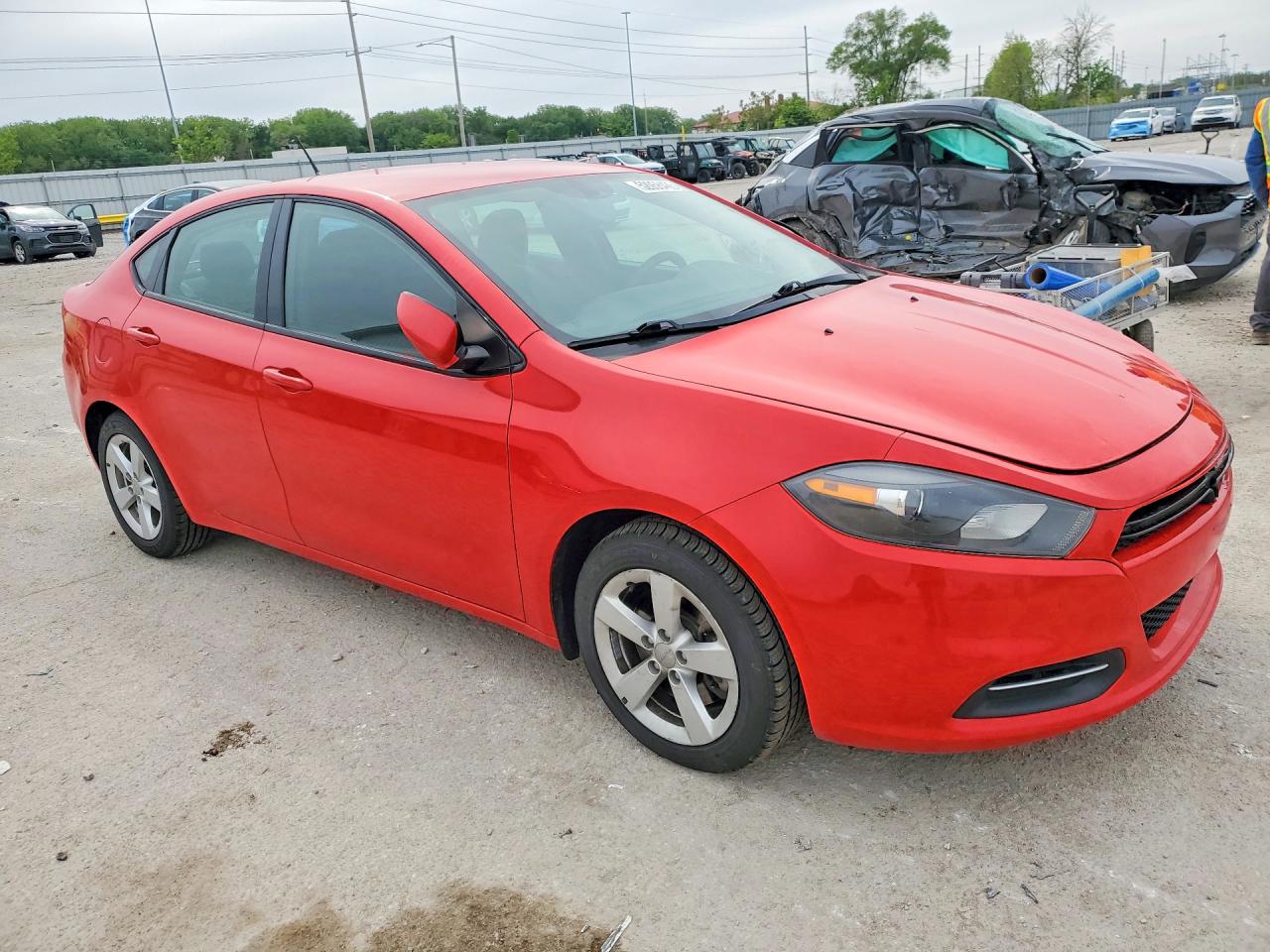 2016 Dodge Dart Sxt Red vin: 1C3CDFBB0GD652742