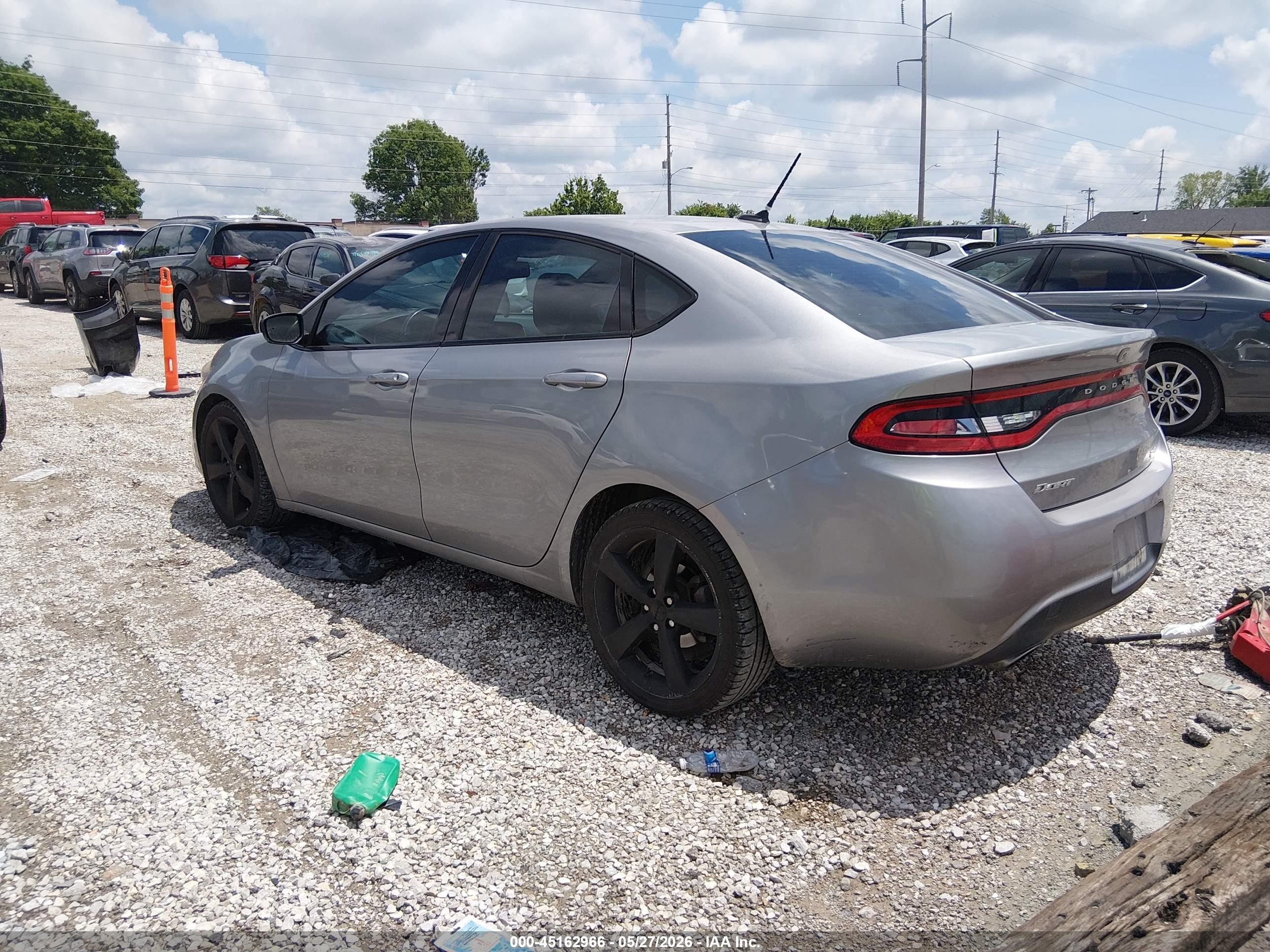 2014 Dodge Dart Sxt Silver vin: 1C3CDFBB1ED775396