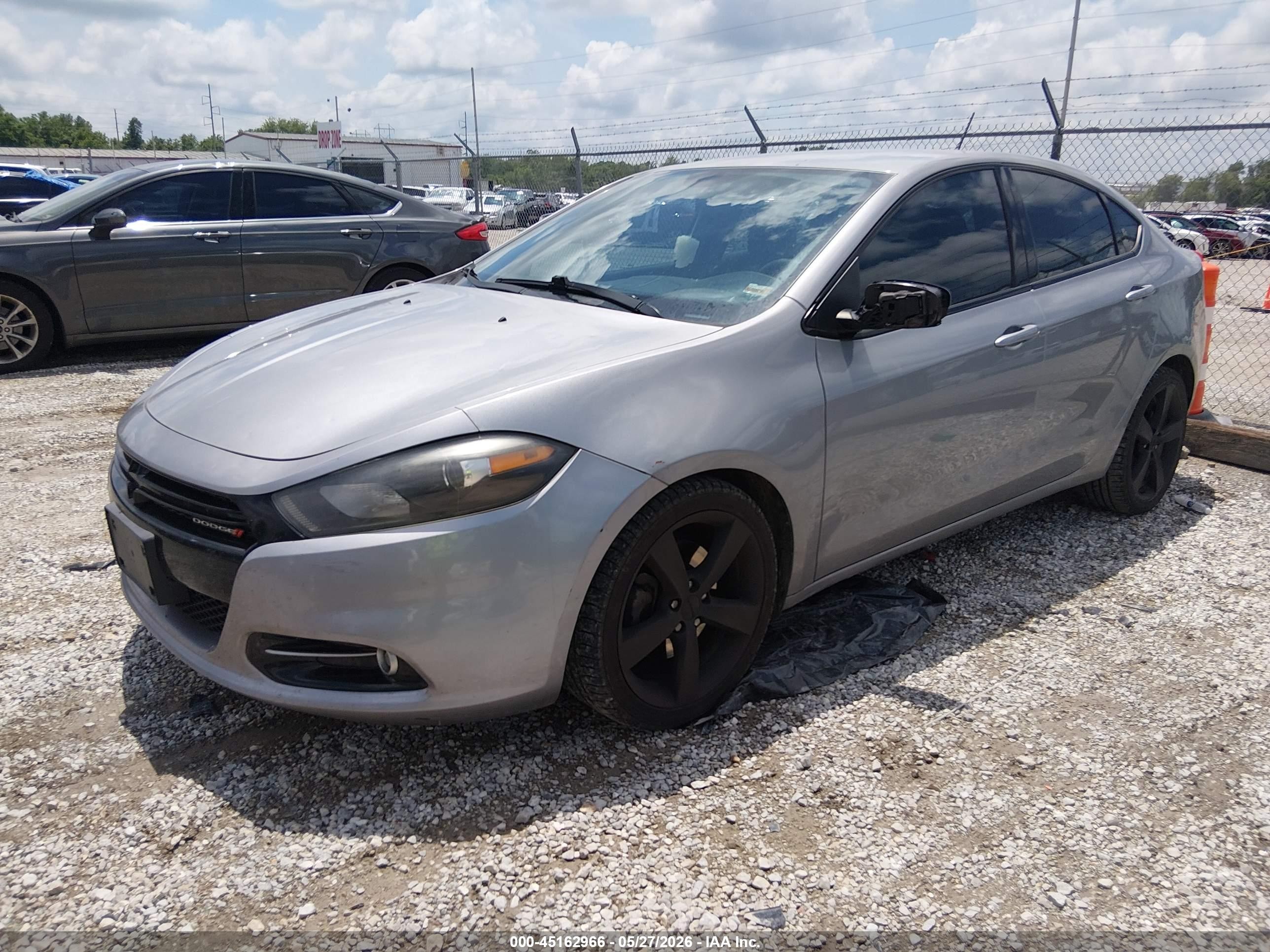 2014 Dodge Dart Sxt Silver vin: 1C3CDFBB1ED775396