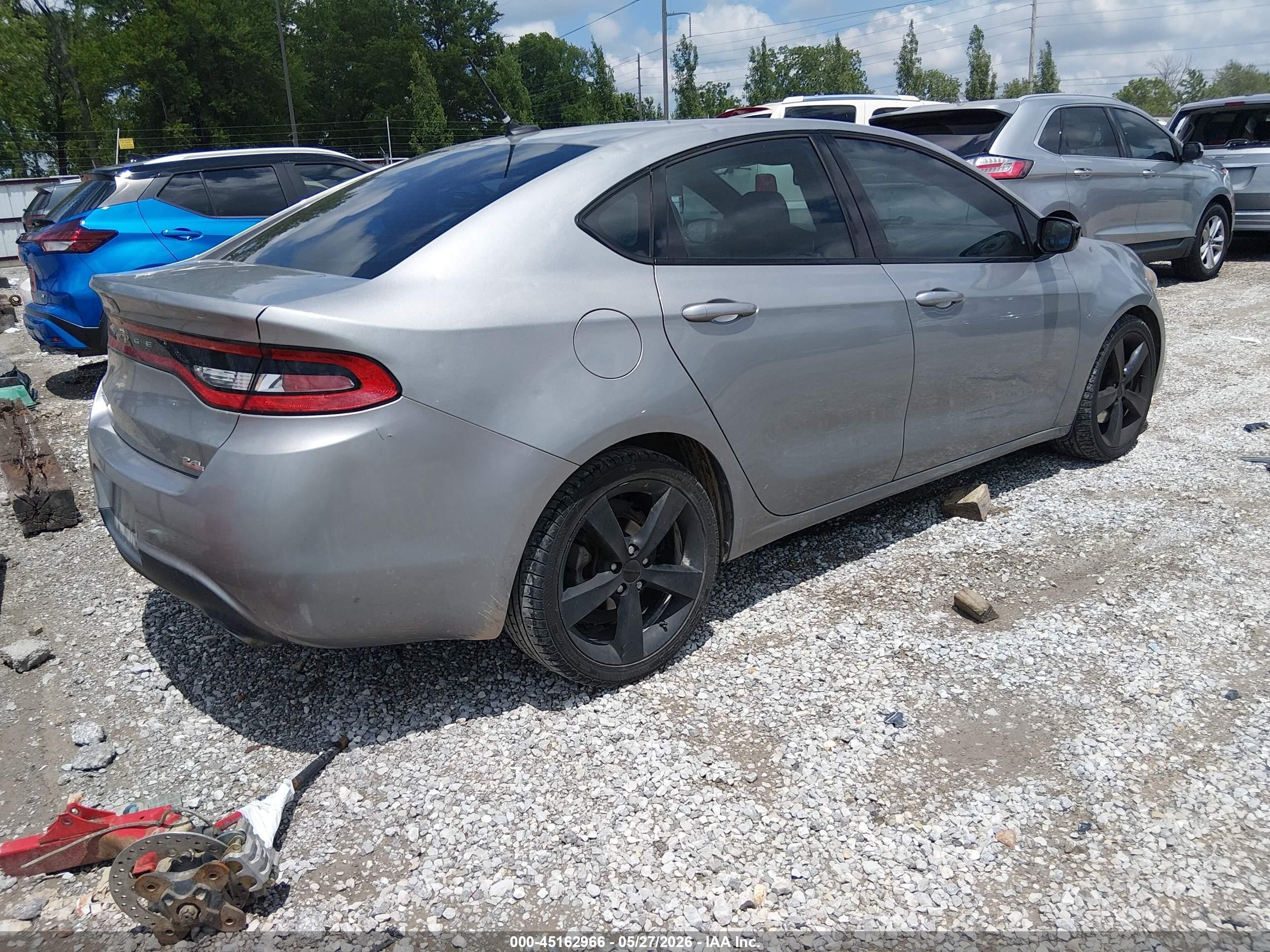 2014 Dodge Dart Sxt Silver vin: 1C3CDFBB1ED775396