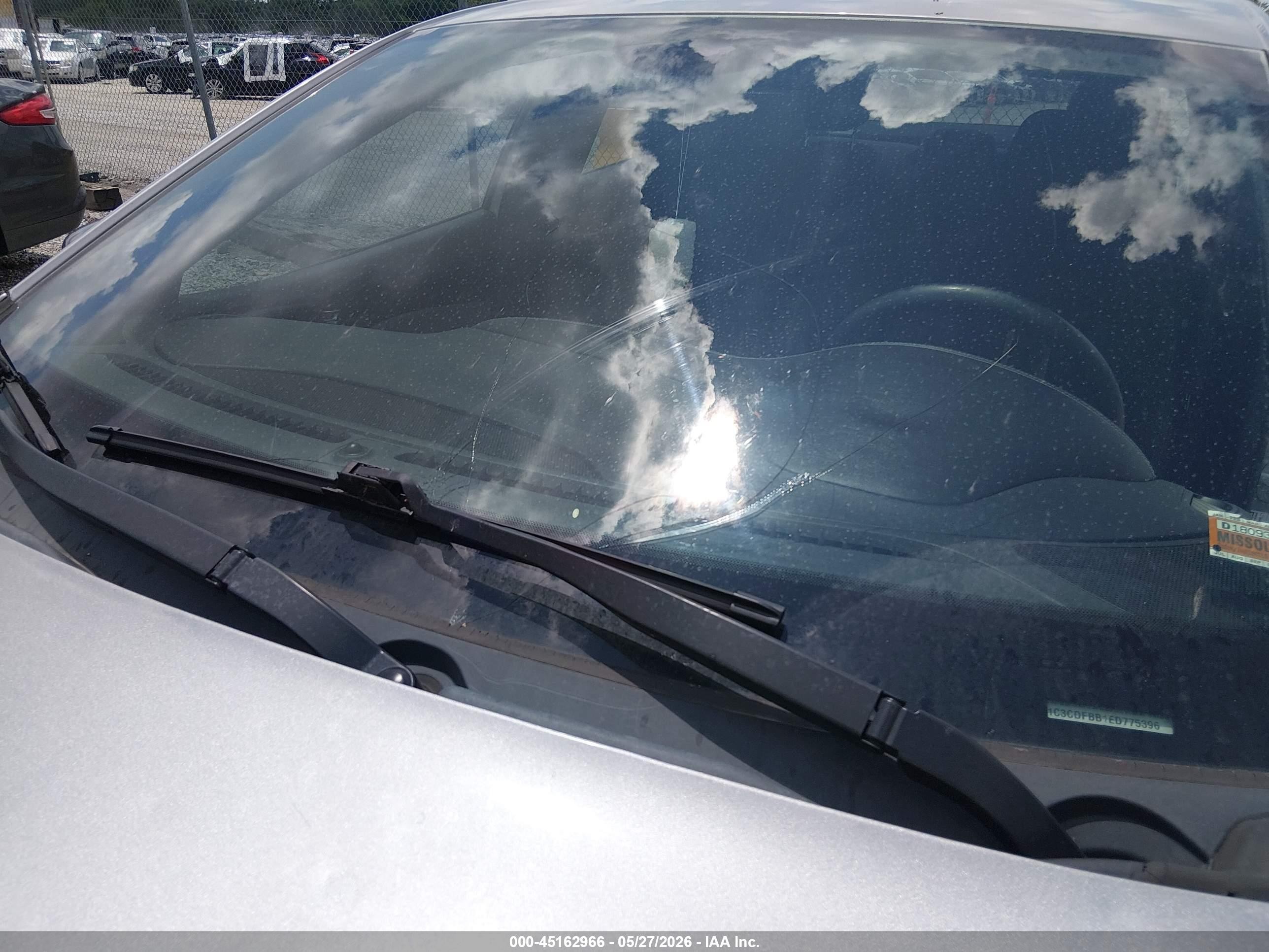 2014 Dodge Dart Sxt Silver vin: 1C3CDFBB1ED775396