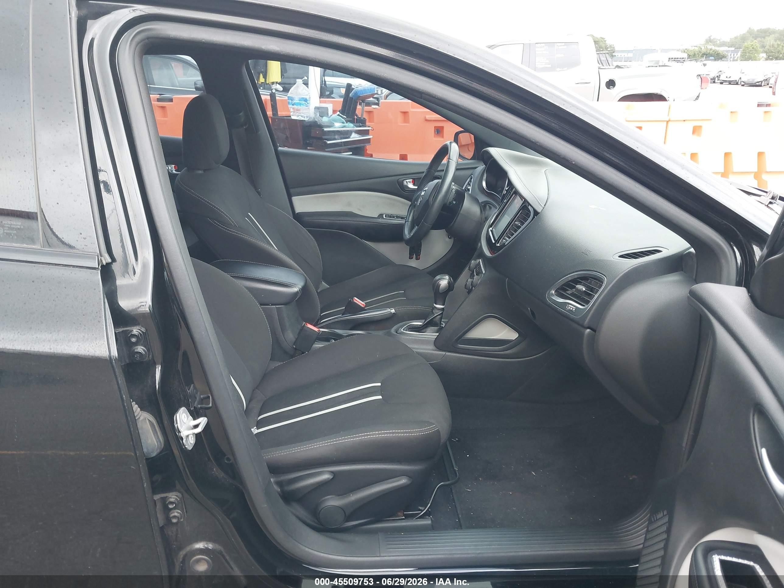 2014 Dodge Dart Sxt Black vin: 1C3CDFBB1ED775477