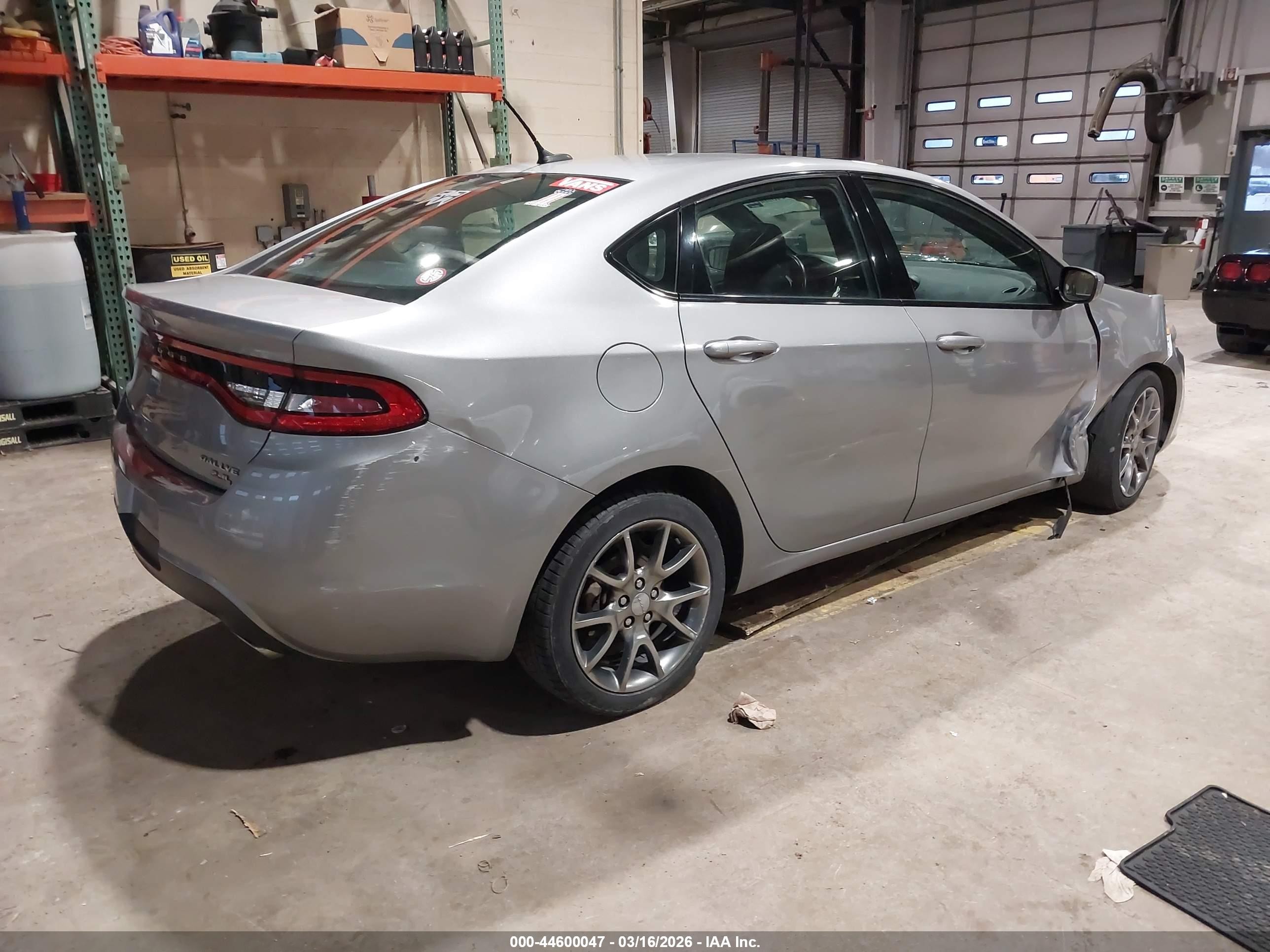 2014 Dodge Dart Sxt Серебряный vin: 1C3CDFBB1ED902731