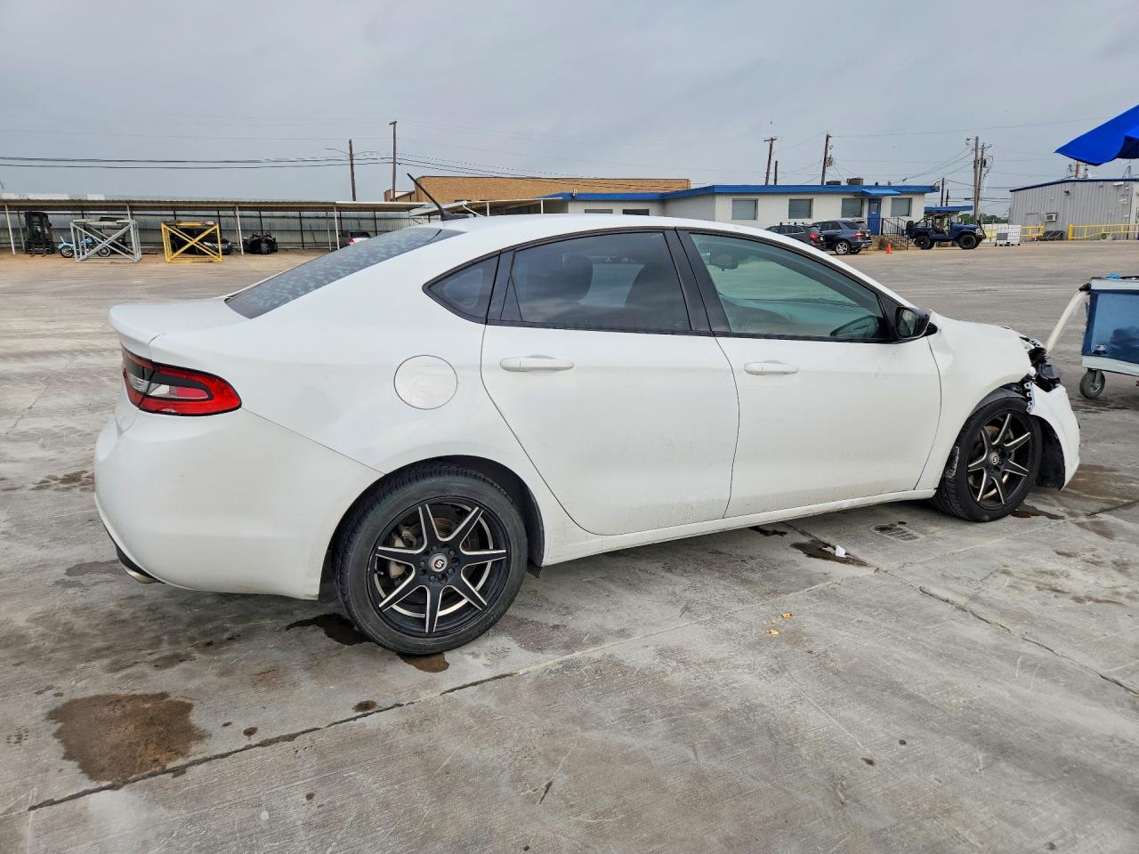 2015 Dodge Dart White vin: 1C3CDFBB1FD124898