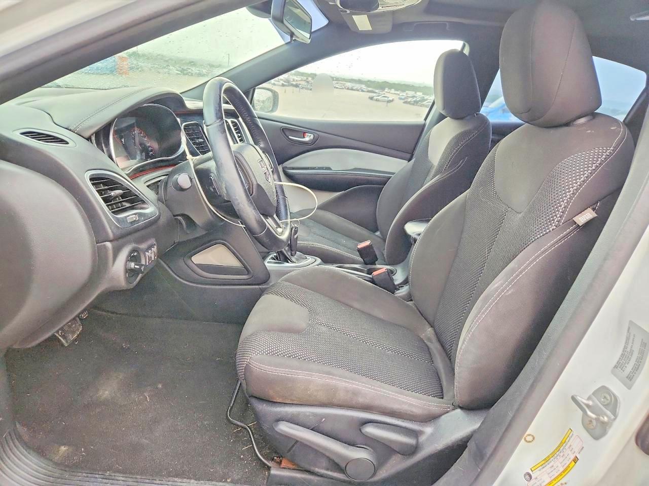 2015 Dodge Dart White vin: 1C3CDFBB1FD124898