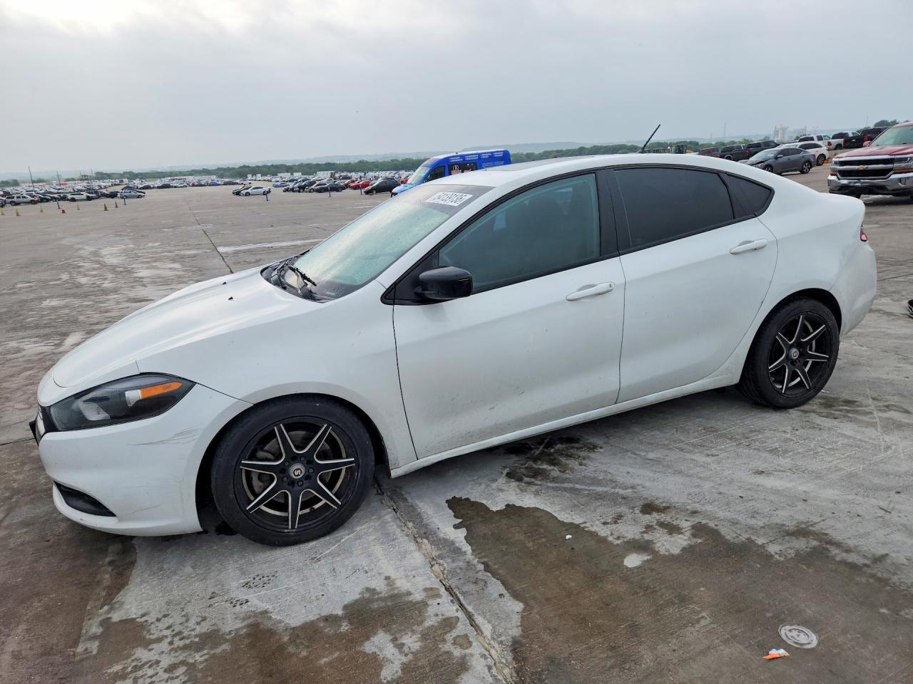 2015 Dodge Dart White vin: 1C3CDFBB1FD124898