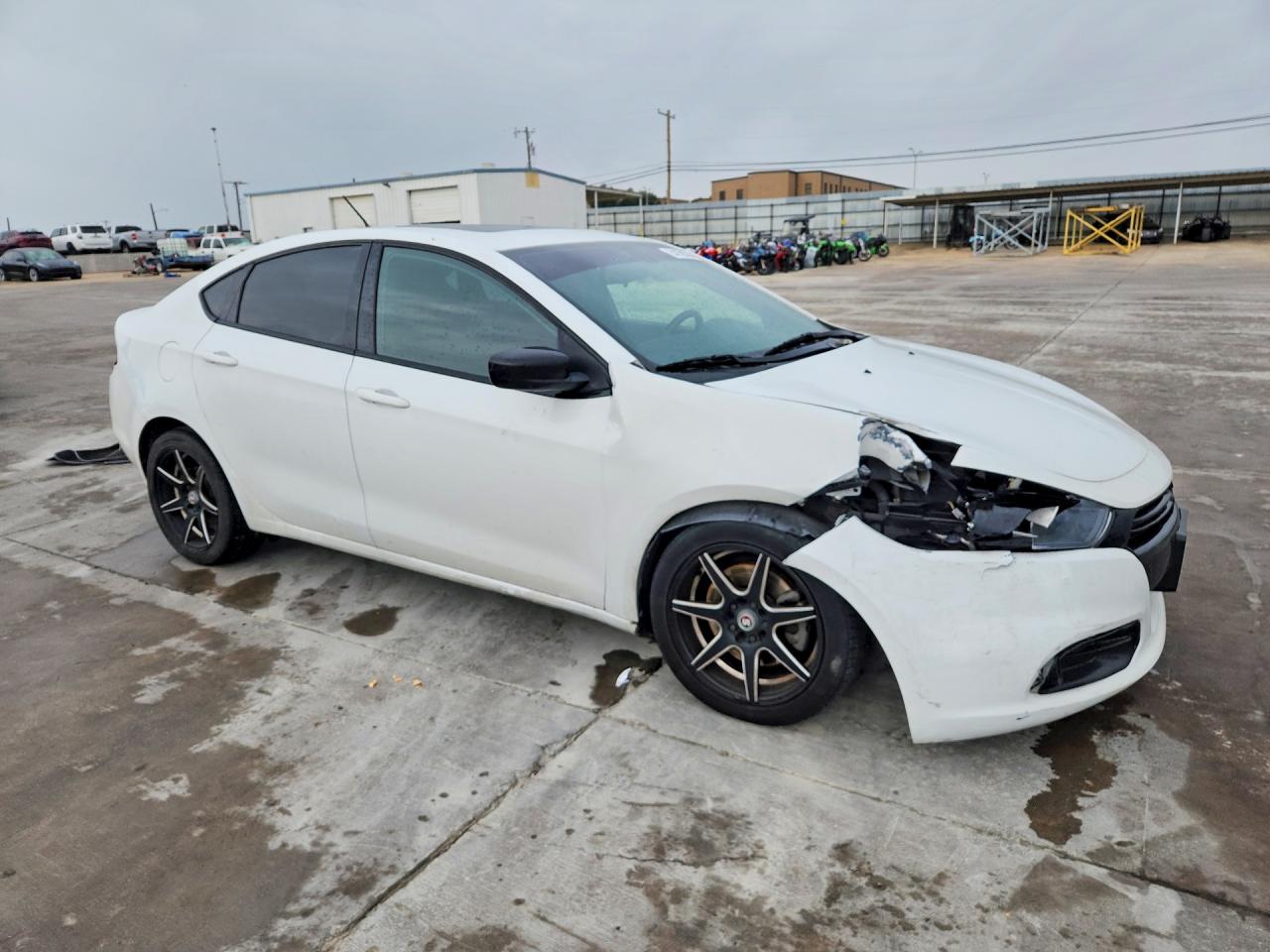 2015 Dodge Dart White vin: 1C3CDFBB1FD124898
