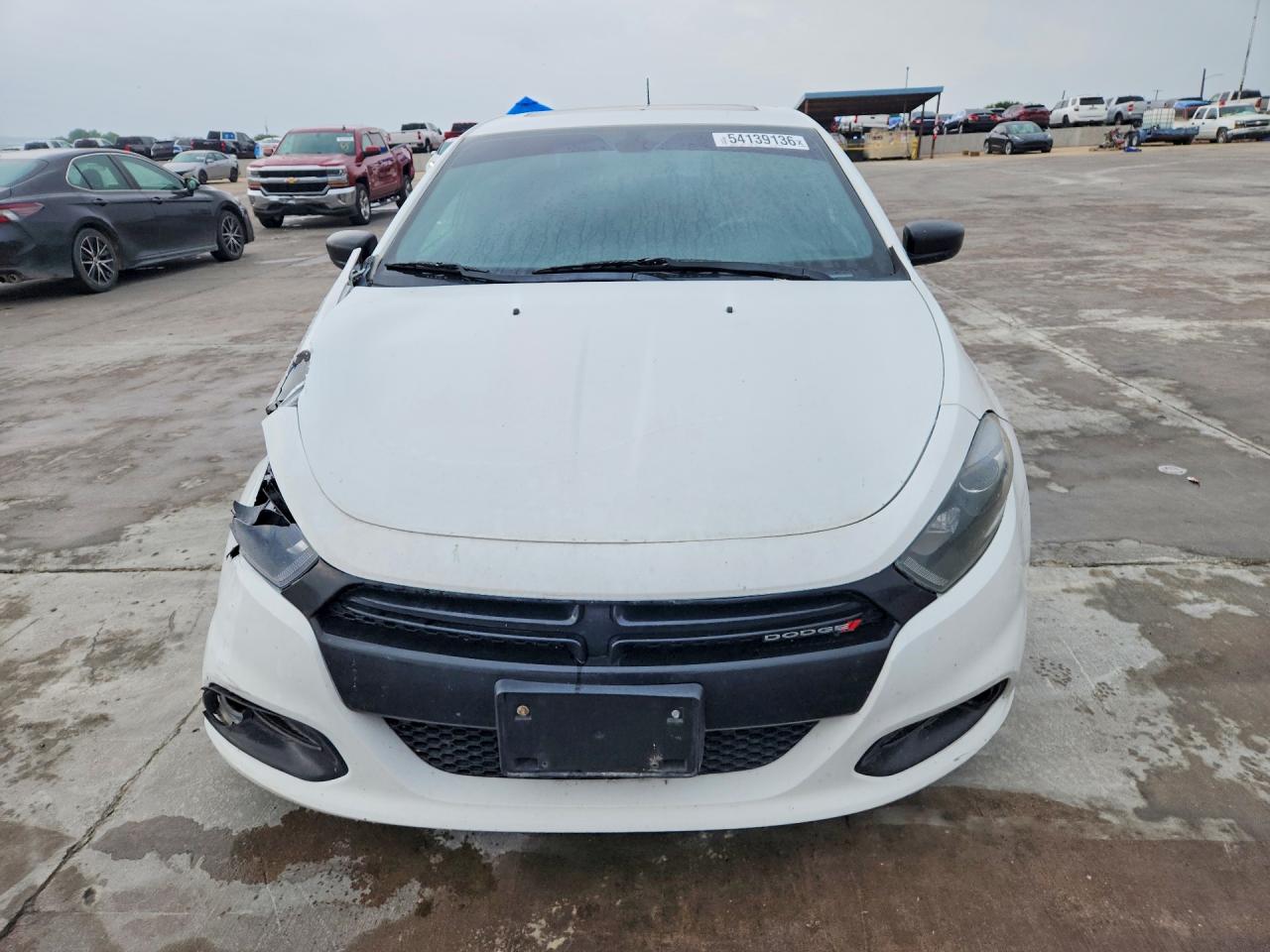 2015 Dodge Dart White vin: 1C3CDFBB1FD124898