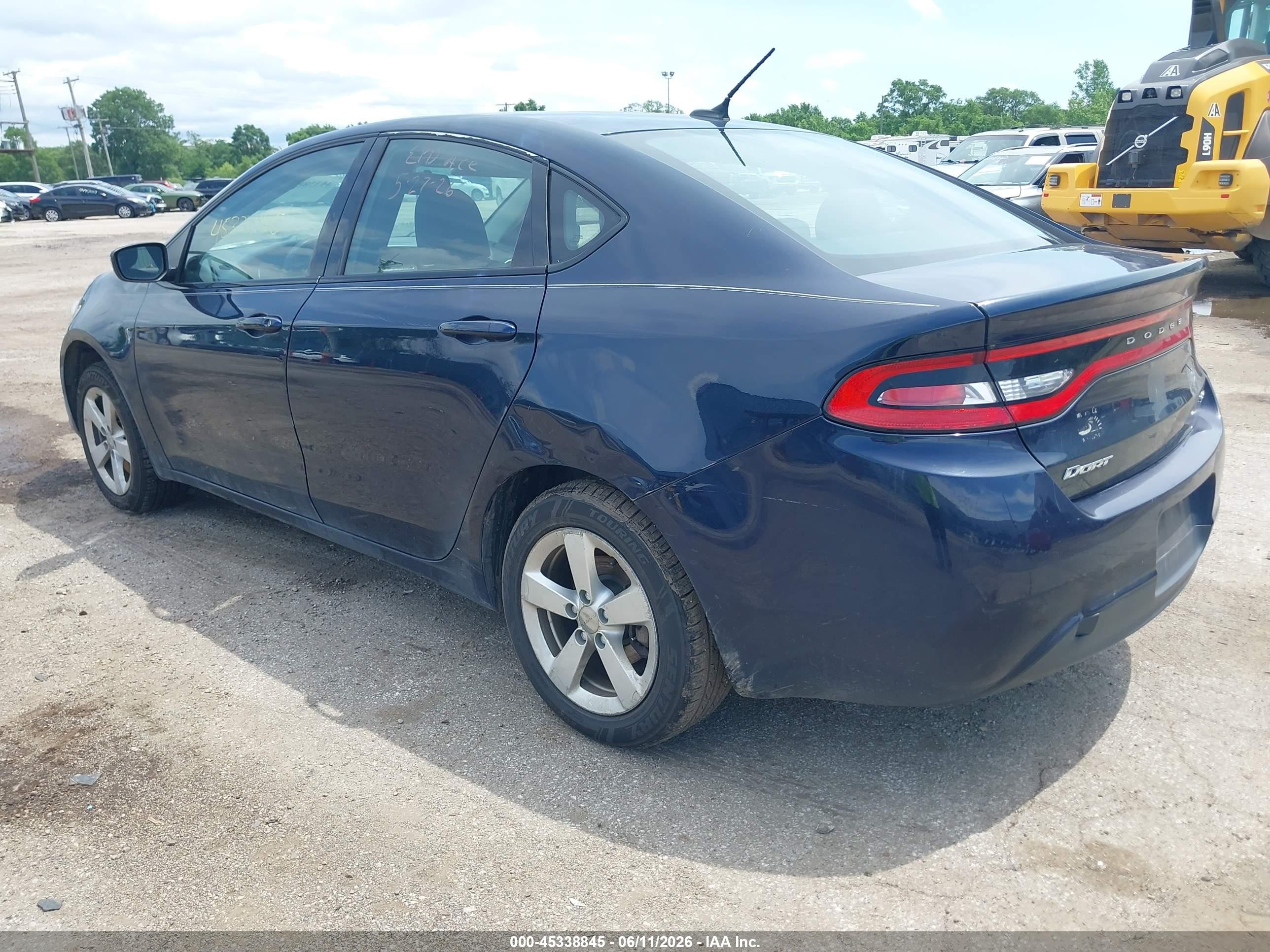 2015 Dodge Dart Sxt Blue vin: 1C3CDFBB1FD128997