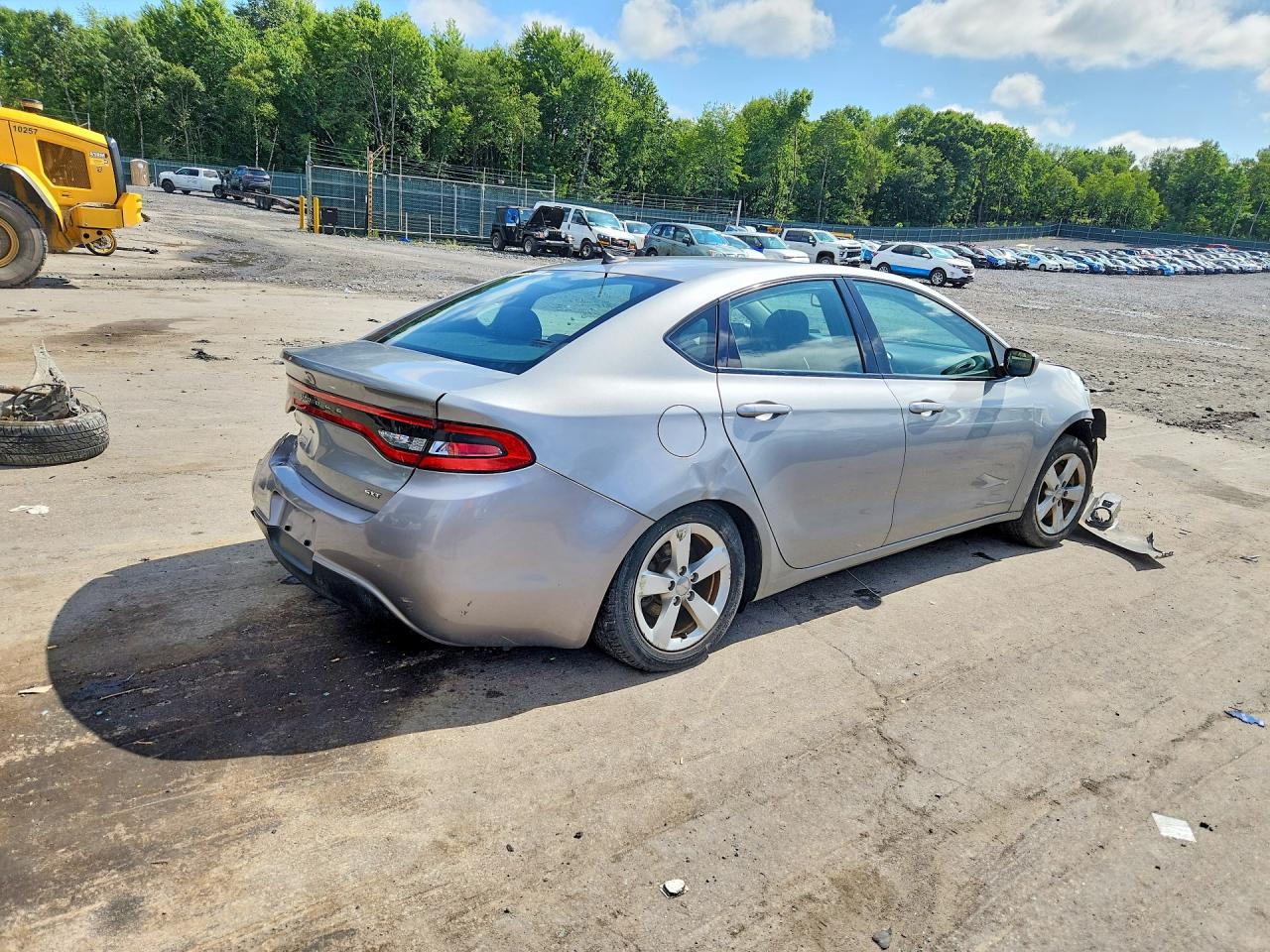 2015 Dodge Dart Sxt Silver vin: 1C3CDFBB1FD150496