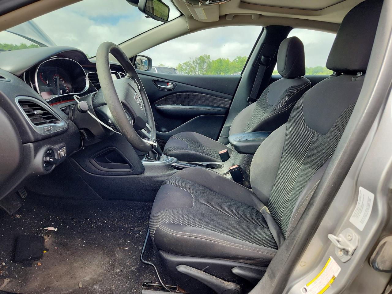 2015 Dodge Dart Sxt Silver vin: 1C3CDFBB1FD150496